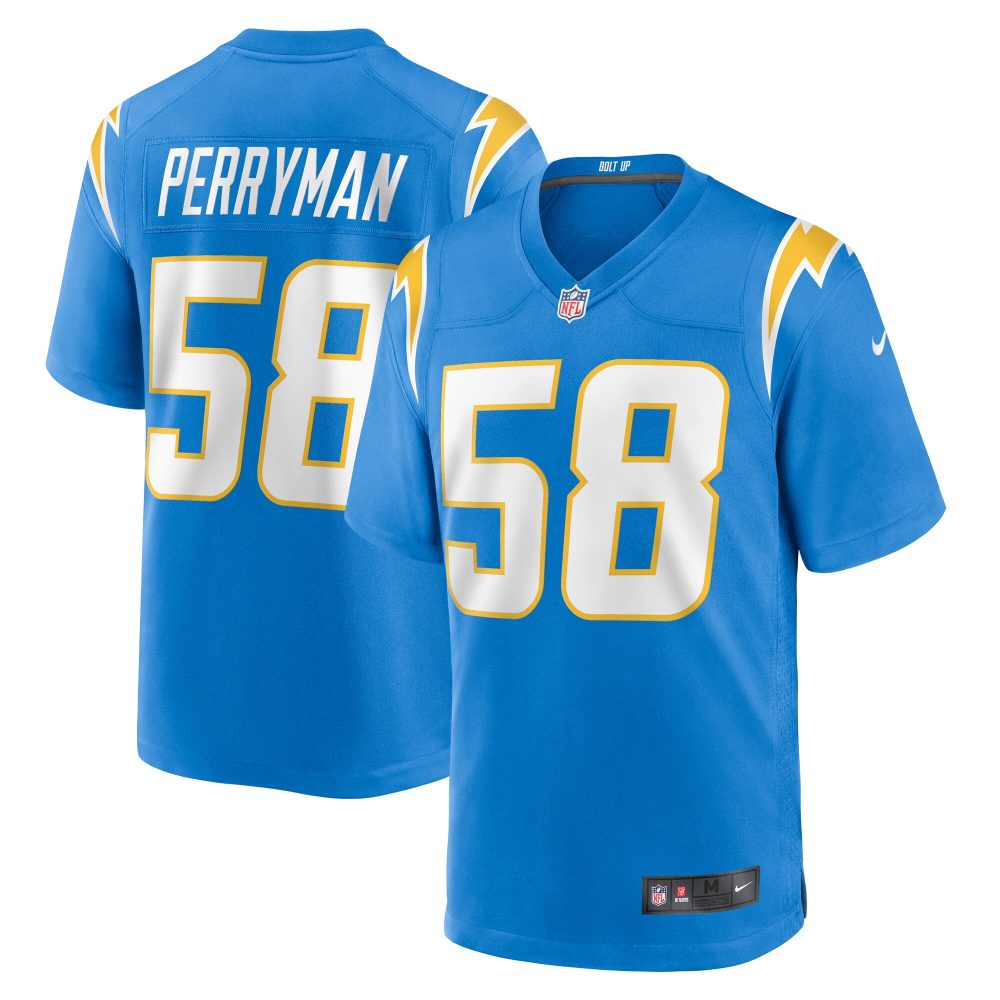 Denzel Perryman Los Angeles Chargers Nike  Game Jersey -  Powder Blue
