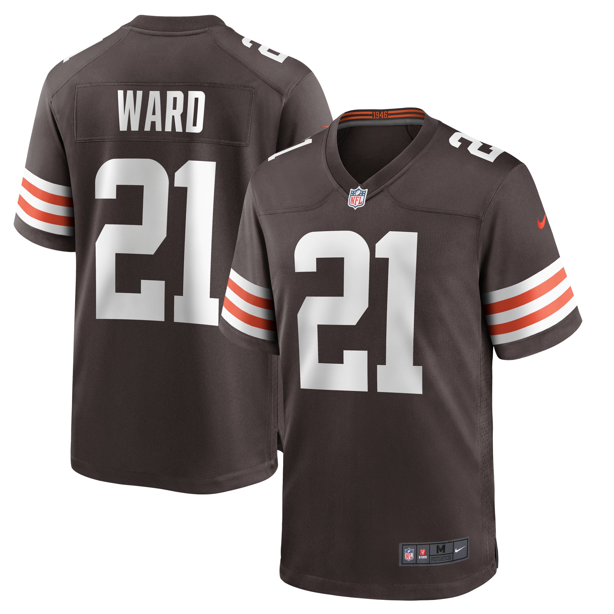 Denzel Ward Cleveland Browns Nike Player Game Jersey - Brown