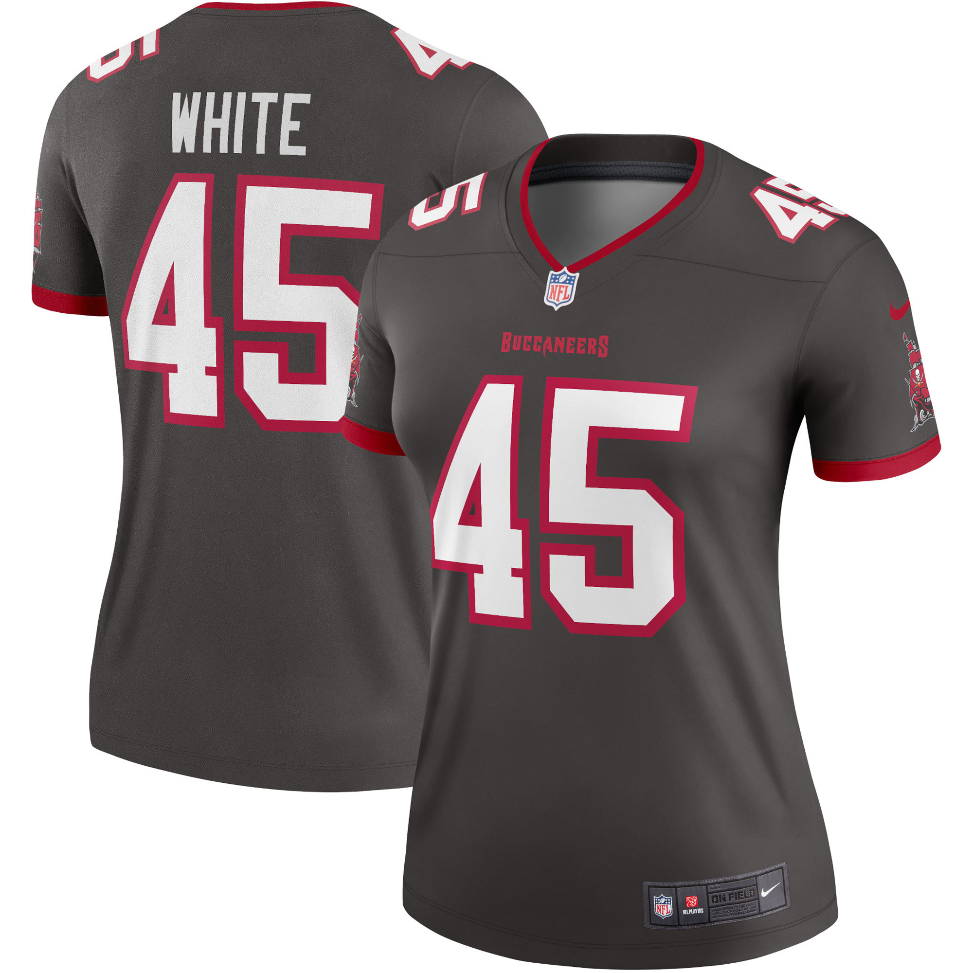 Devin White Tampa Bay Buccaneers Nike Women's Alternate Legend Jersey - Pewter