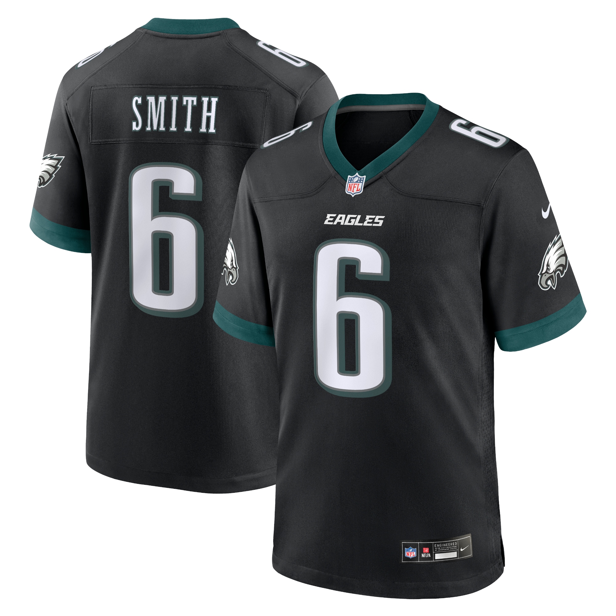 DeVonta Smith Philadelphia Eagles Nike Alternate Game Jersey - Black