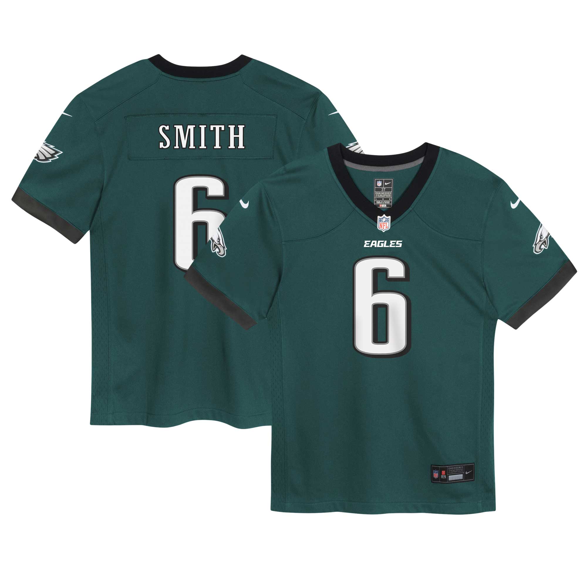 DeVonta Smith Philadelphia Eagles Nike Preschool Game Jersey - Midnight Green