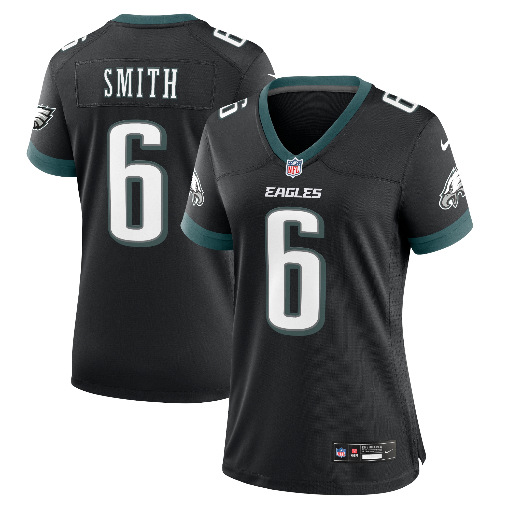 DeVonta Smith Philadelphia Eagles Nike Women's Alternate Game Jersey - Black