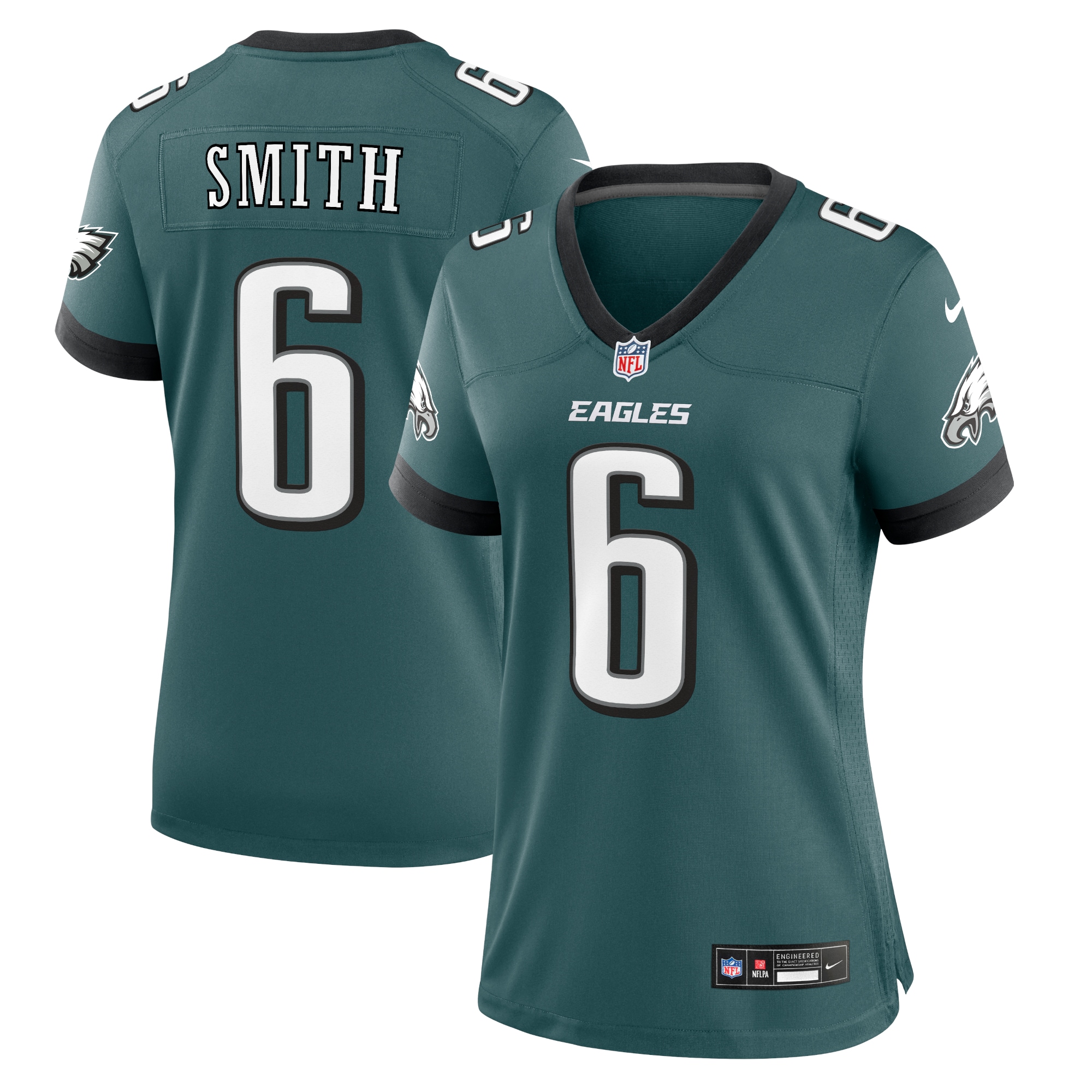 DeVonta Smith Philadelphia Eagles Nike Women's Team Game Jersey - Midnight Green