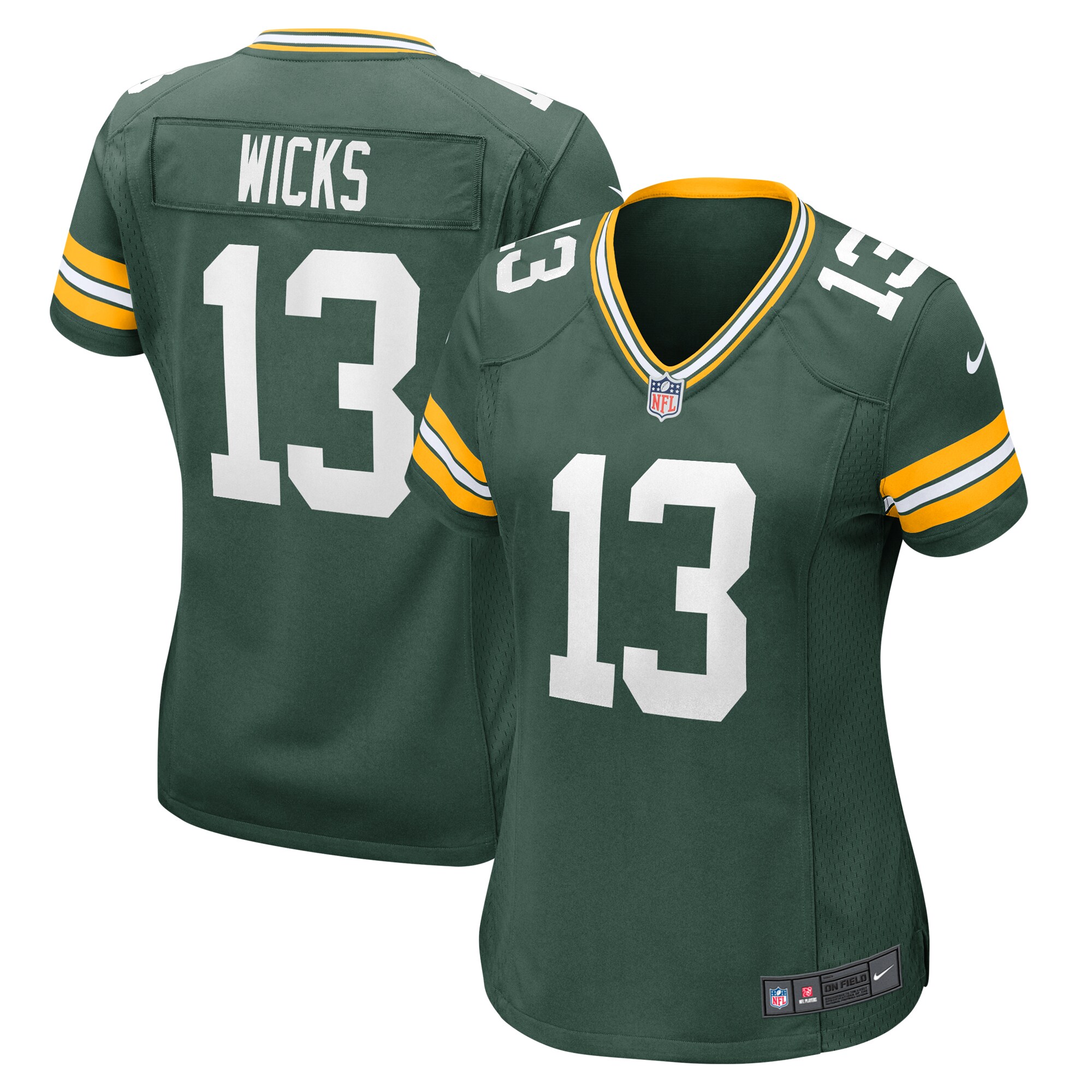 Dontayvion Wicks Green Bay Packers Nike Women's  Game Jersey -  Green