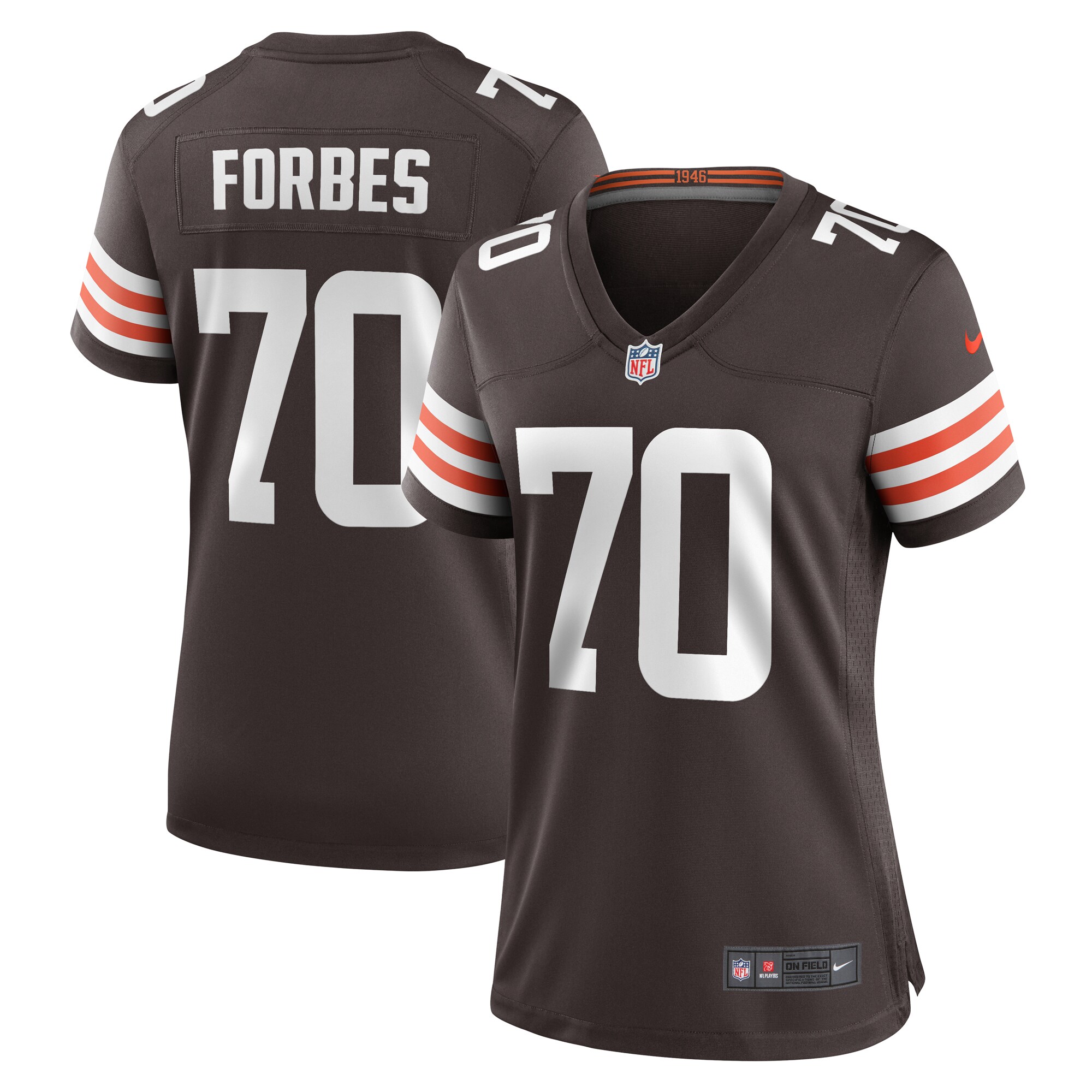 Drew Forbes Cleveland Browns Nike Women's Team Game Jersey -  Brown