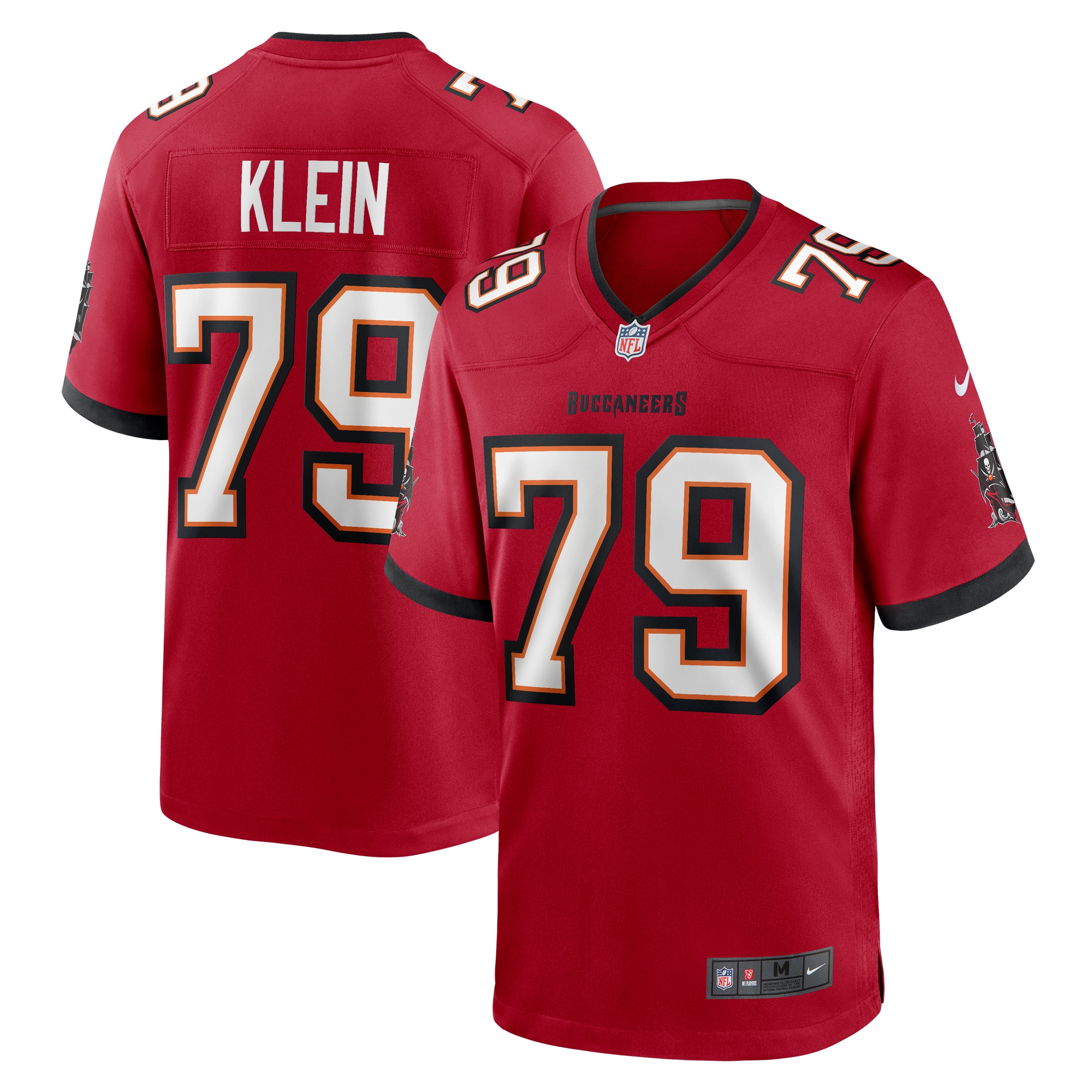 Elijah Klein Tampa Bay Buccaneers Nike  Game Jersey -  Red