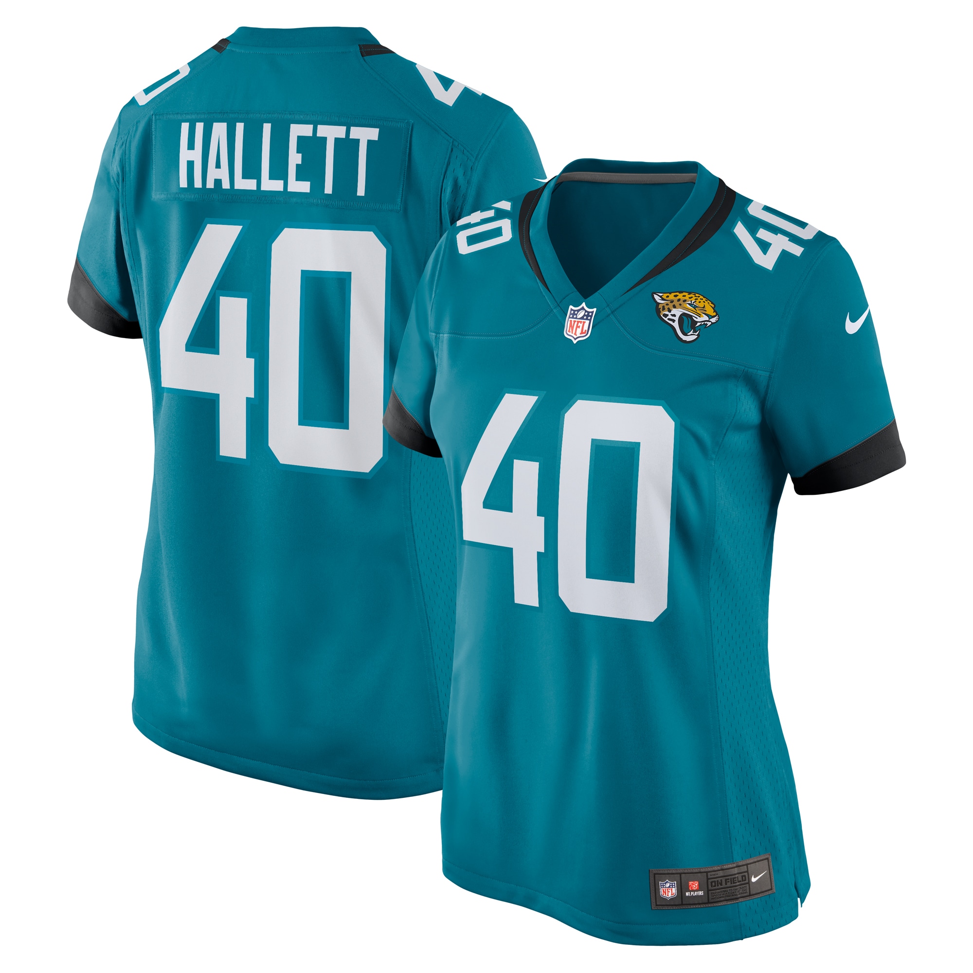 Erick Hallett Jacksonville Jaguars Nike Women's  Game Jersey -  Teal
