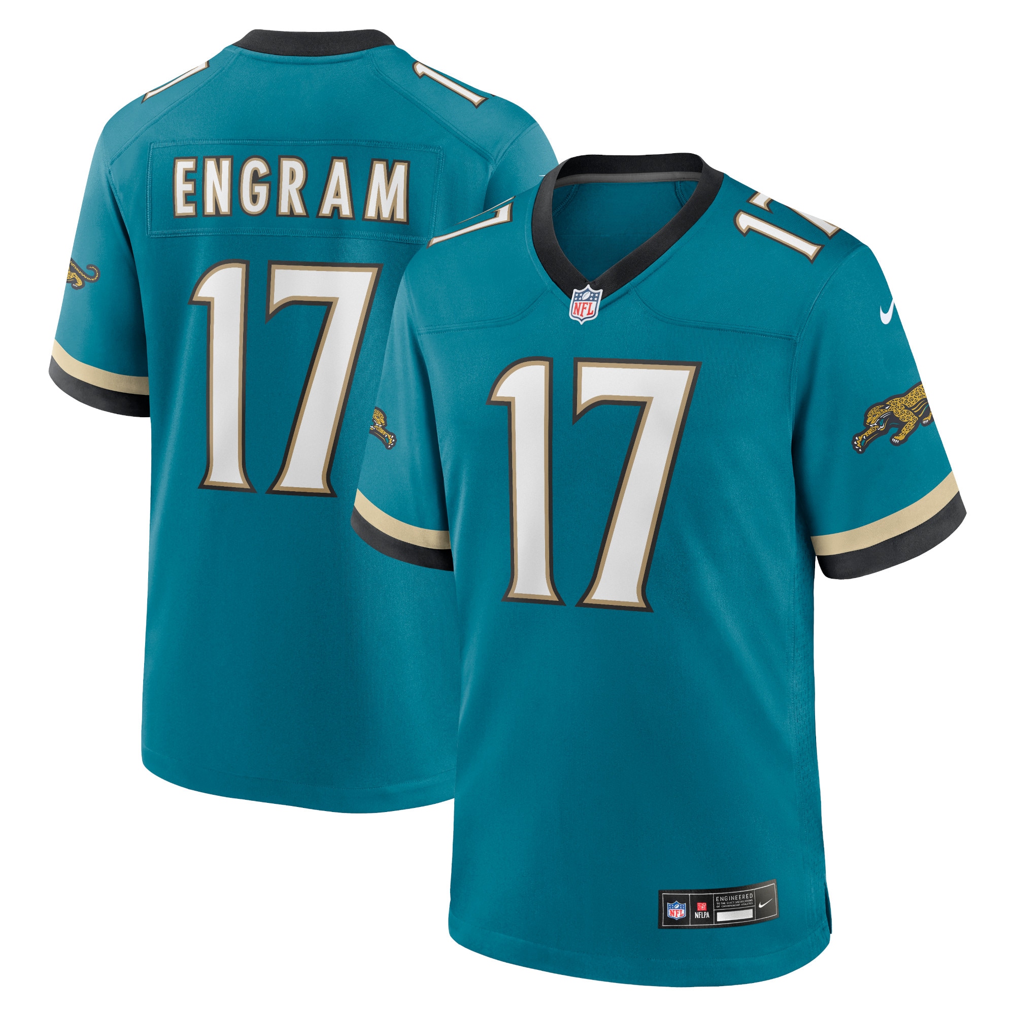 Evan Engram Jacksonville Jaguars Nike Prowler Throwback Player Game Jersey - Teal