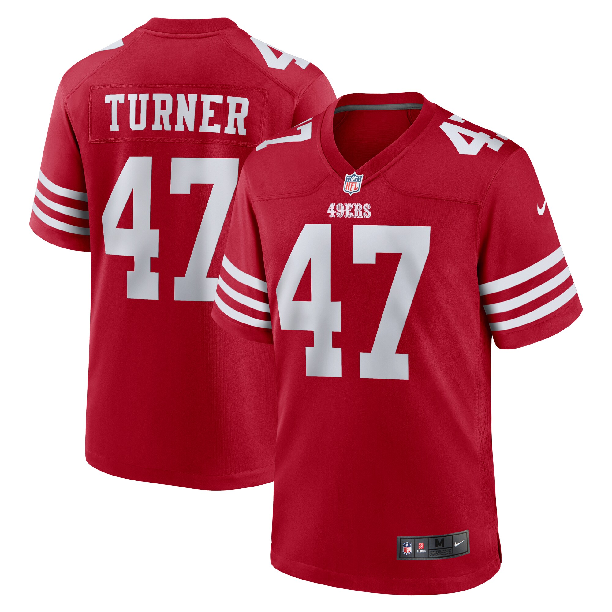 Ezekiel Turner San Francisco 49ers Nike Team Game Jersey -  Scarlet