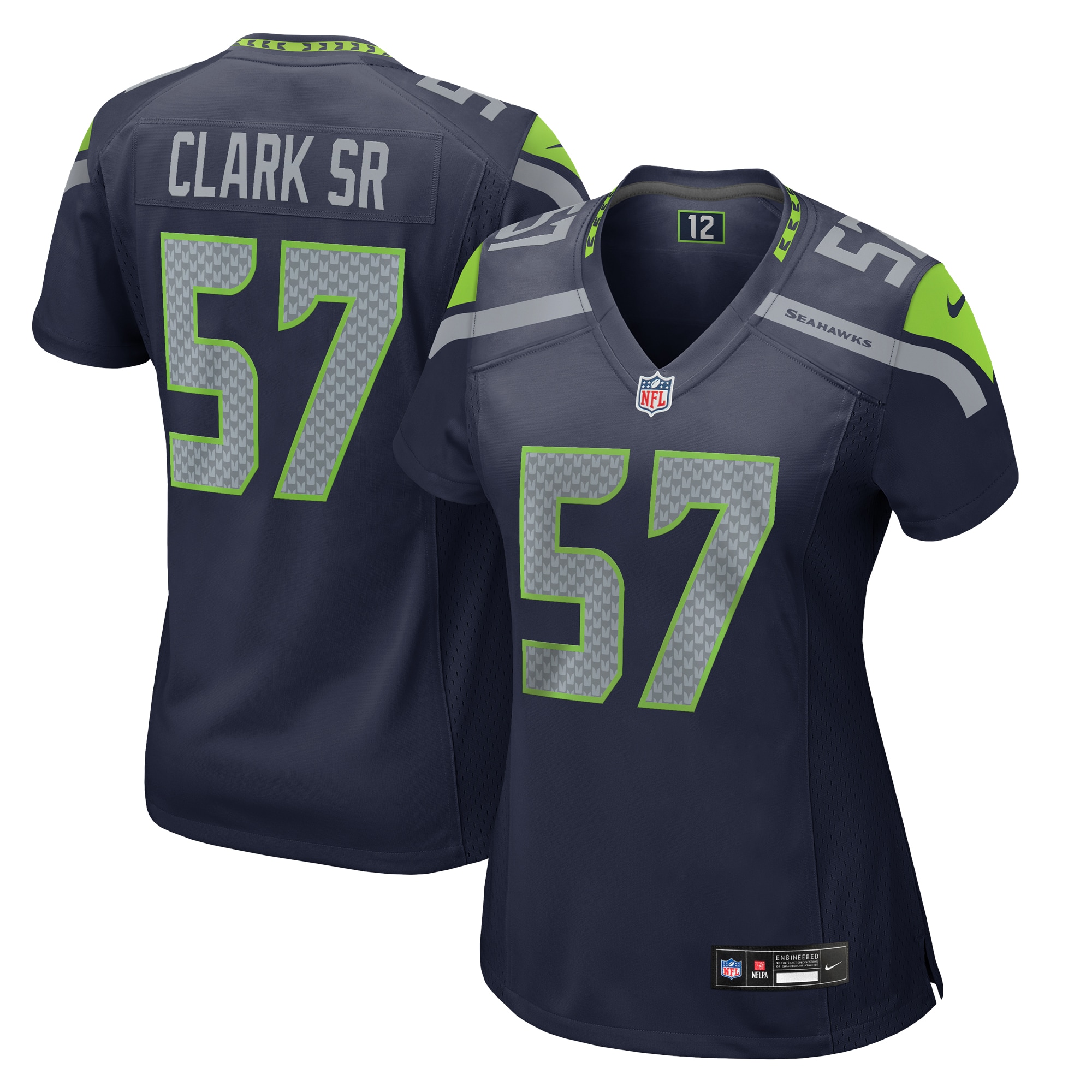 Frank Clark Seattle Seahawks Nike Women's  Game Jersey - College Navy