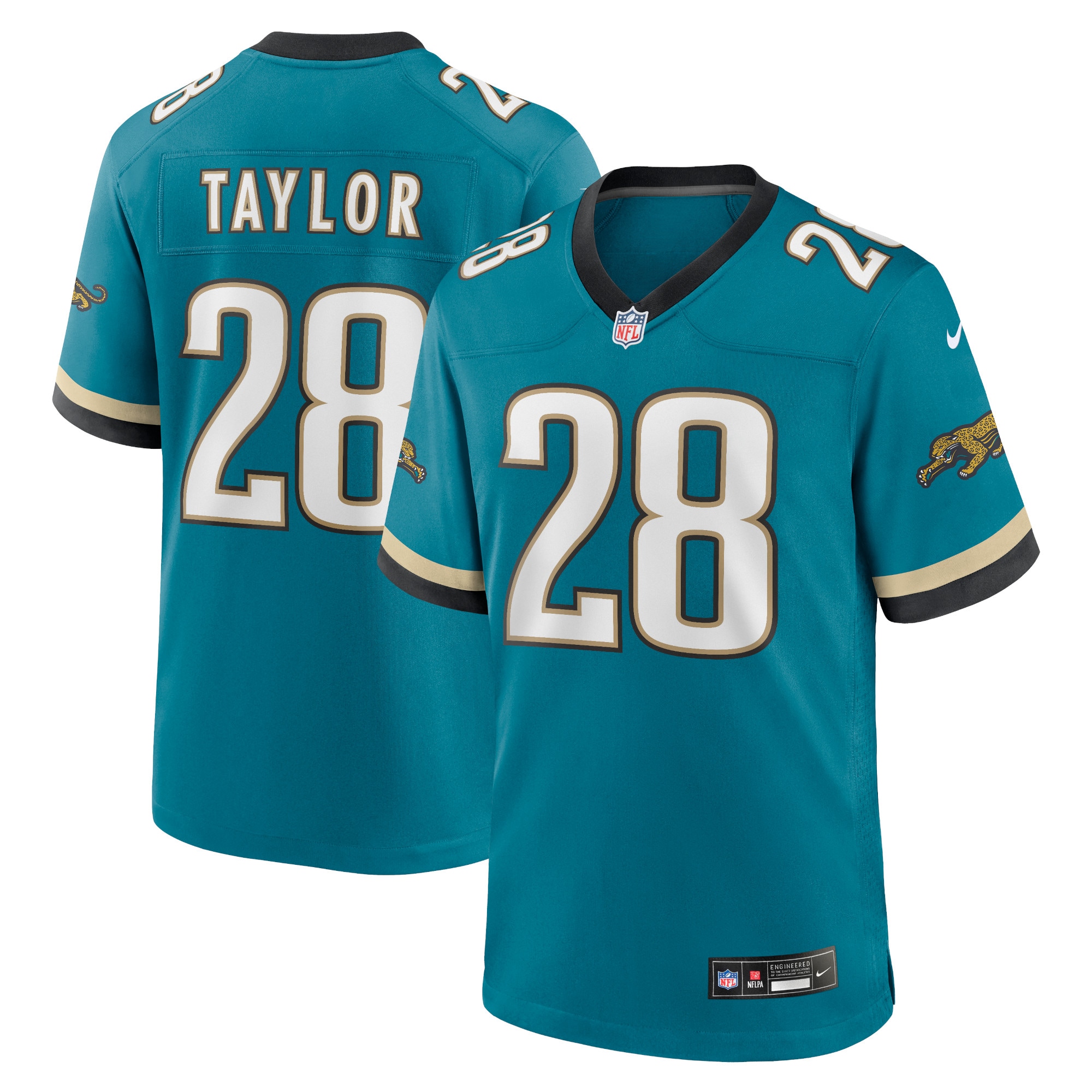 Fred Taylor Jacksonville Jaguars Nike Prowler Throwback Retired Player Game Jersey - Teal