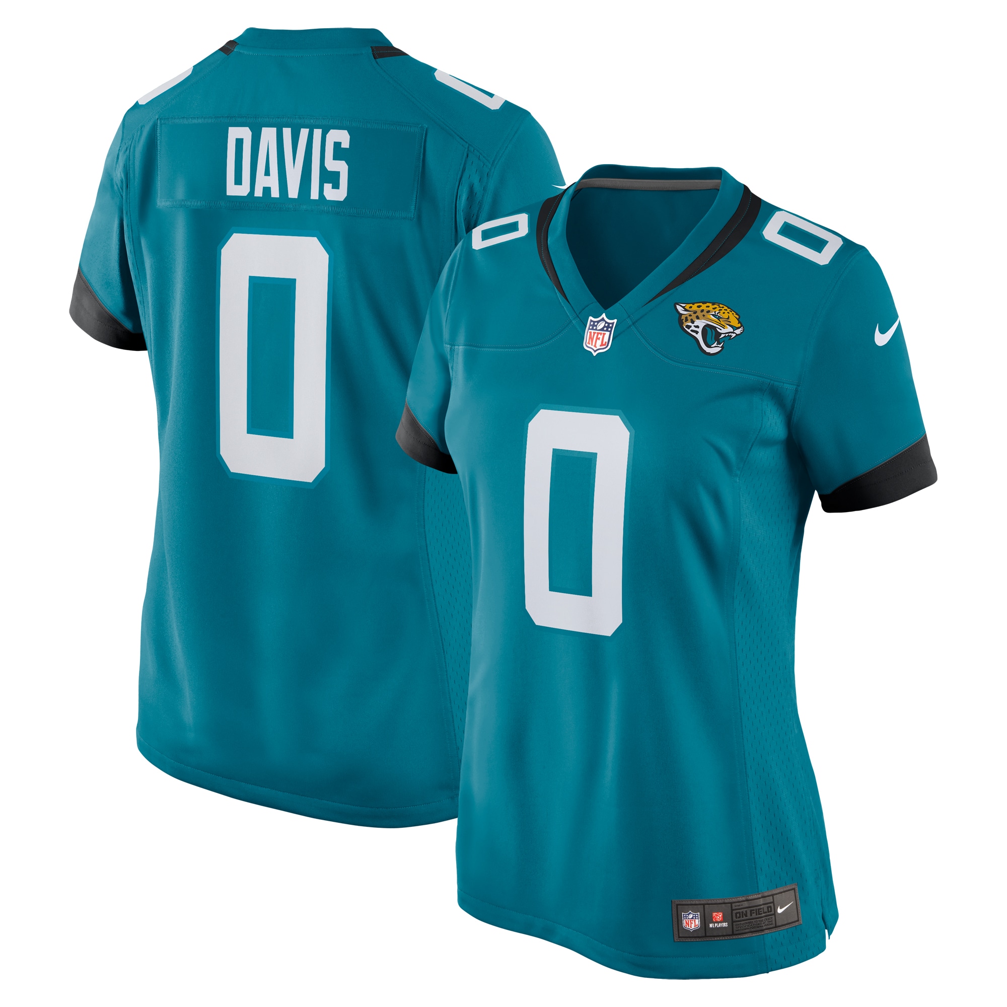 Gabe Davis Jacksonville Jaguars Nike Women's Team Game Player Jersey - Teal