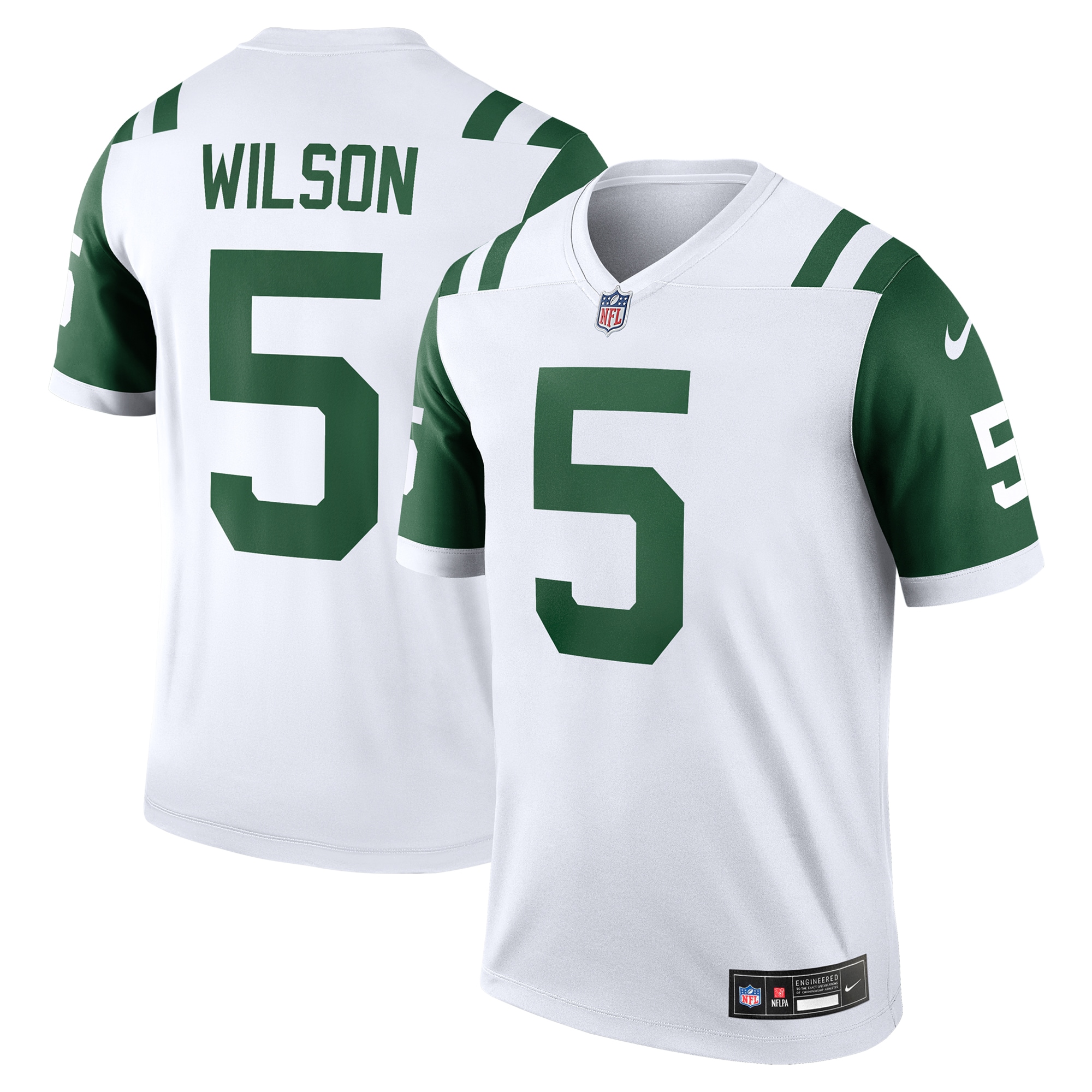 Garrett Wilson New York Jets Nike Classic Alternate Legend Jersey - White