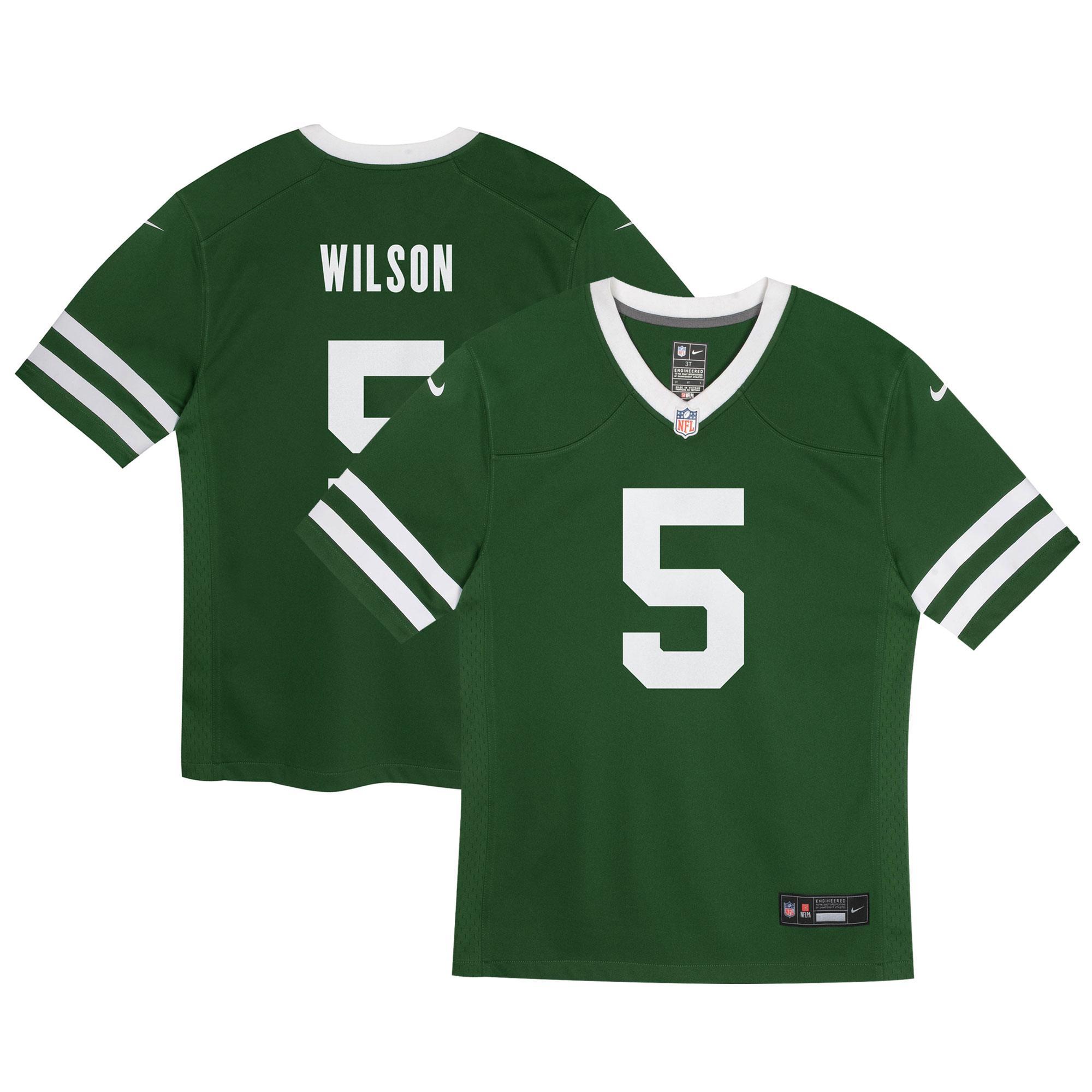 Garrett Wilson New York Jets Nike Toddler Game Jersey - Legacy Green