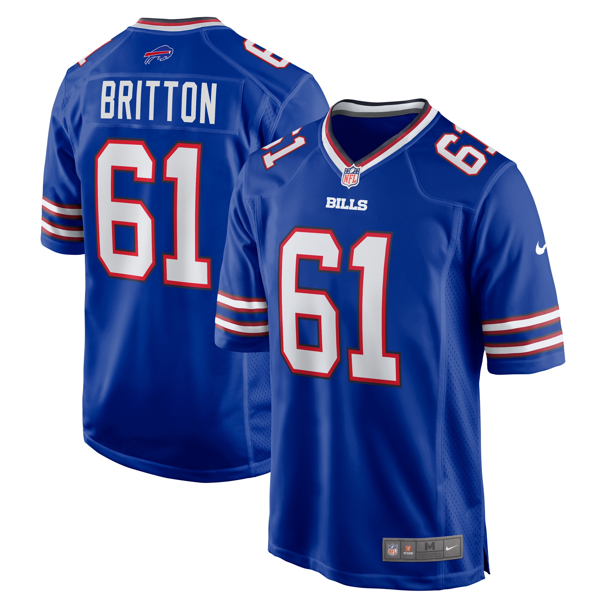 Gunner Britton Buffalo Bills Nike Game Jersey -  Royal