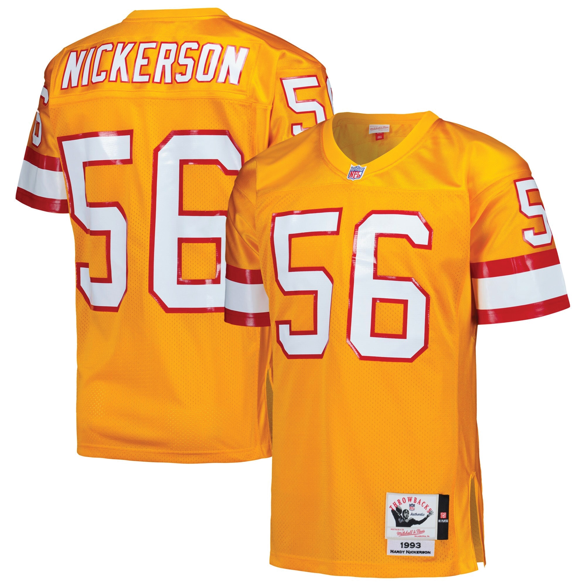 Hardy Nickerson Tampa Bay Buccaneers 1993 Mitchell & Ness Authentic Throwback Retired Player Jersey - Orange