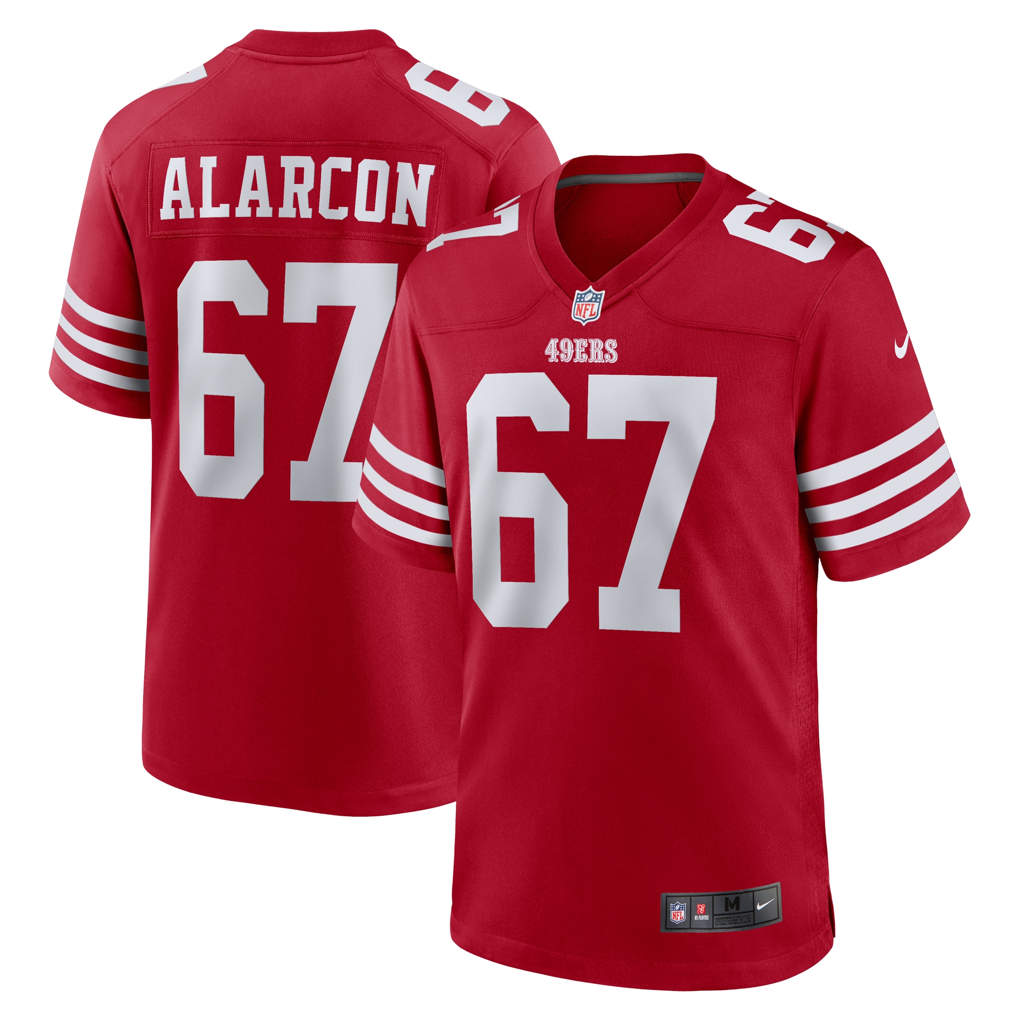 Isaac Alarcon San Francisco 49ers Nike Team Game Jersey -  Scarlet
