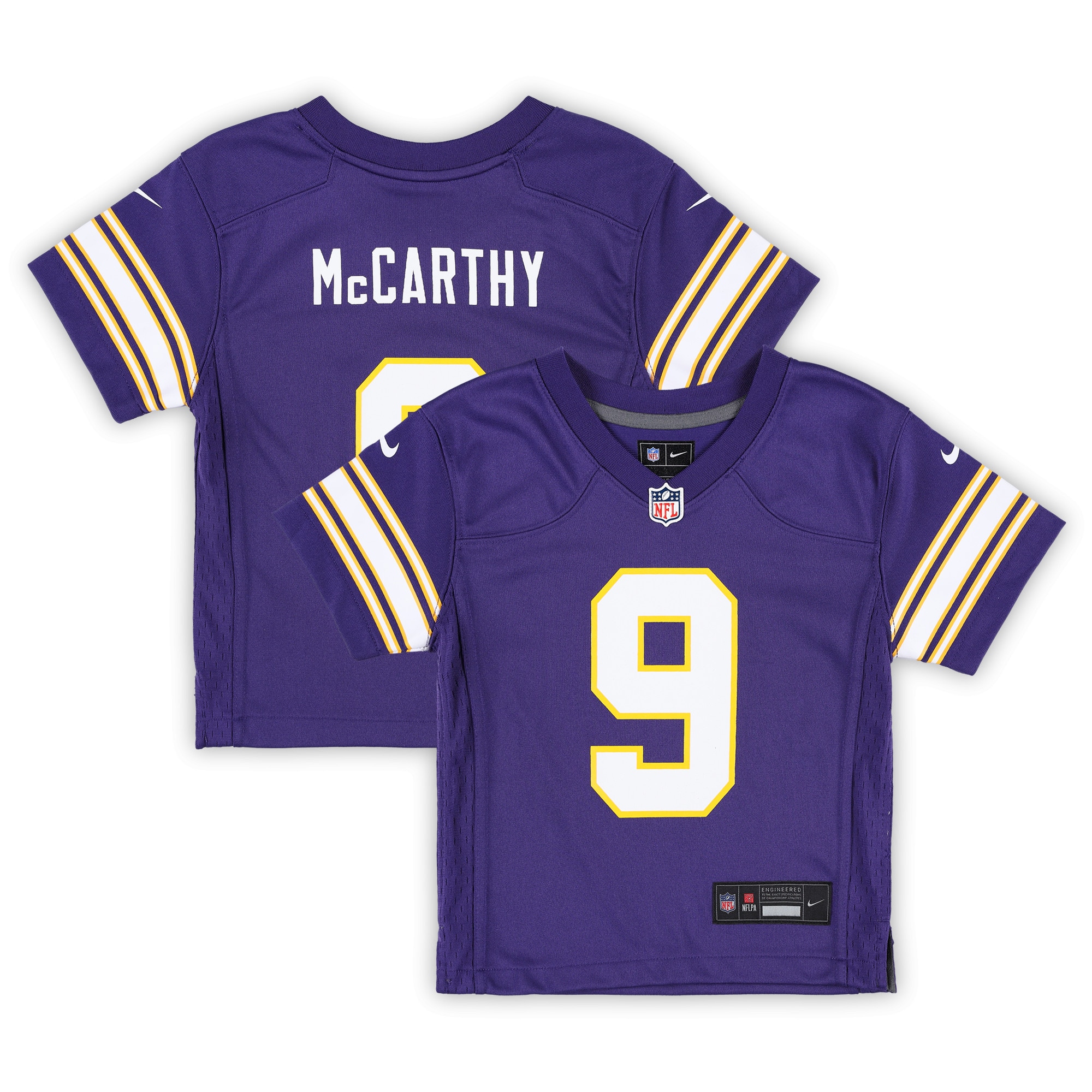 J.J. McCarthy Minnesota Vikings Nike Infant Alternate Player Game Jersey - Purple