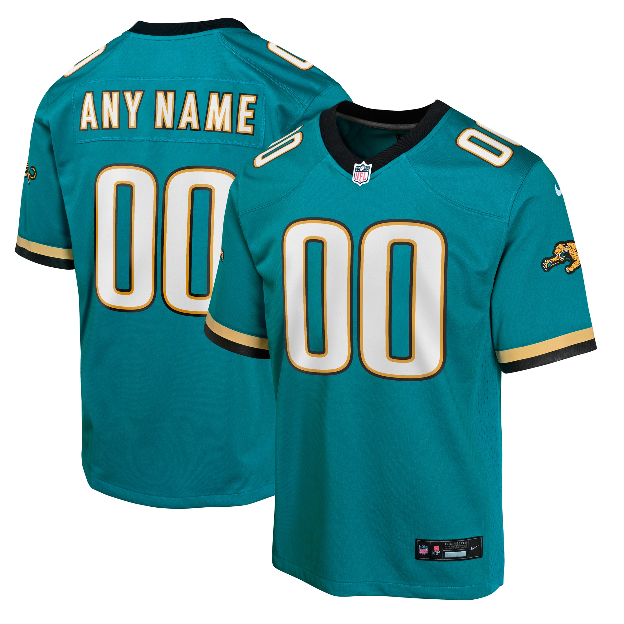 Jacksonville Jaguars Nike Youth Prowler Throwback Custom Game Jersey - Teal