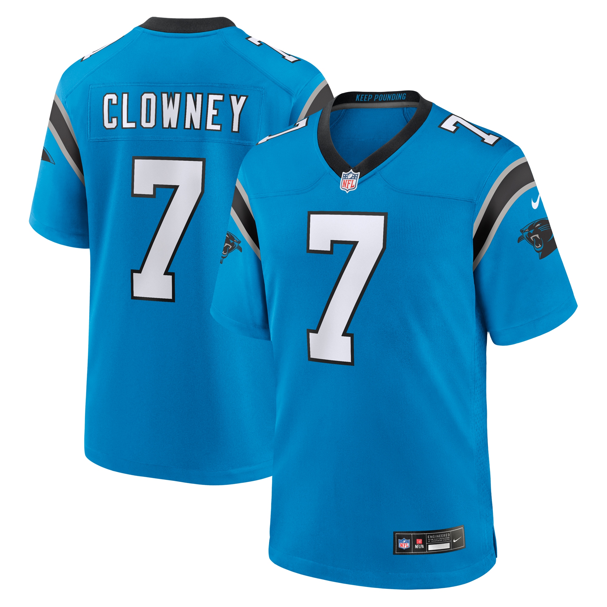 Jadeveon Clowney Carolina Panthers Nike  Alternate Game Jersey -  Blue