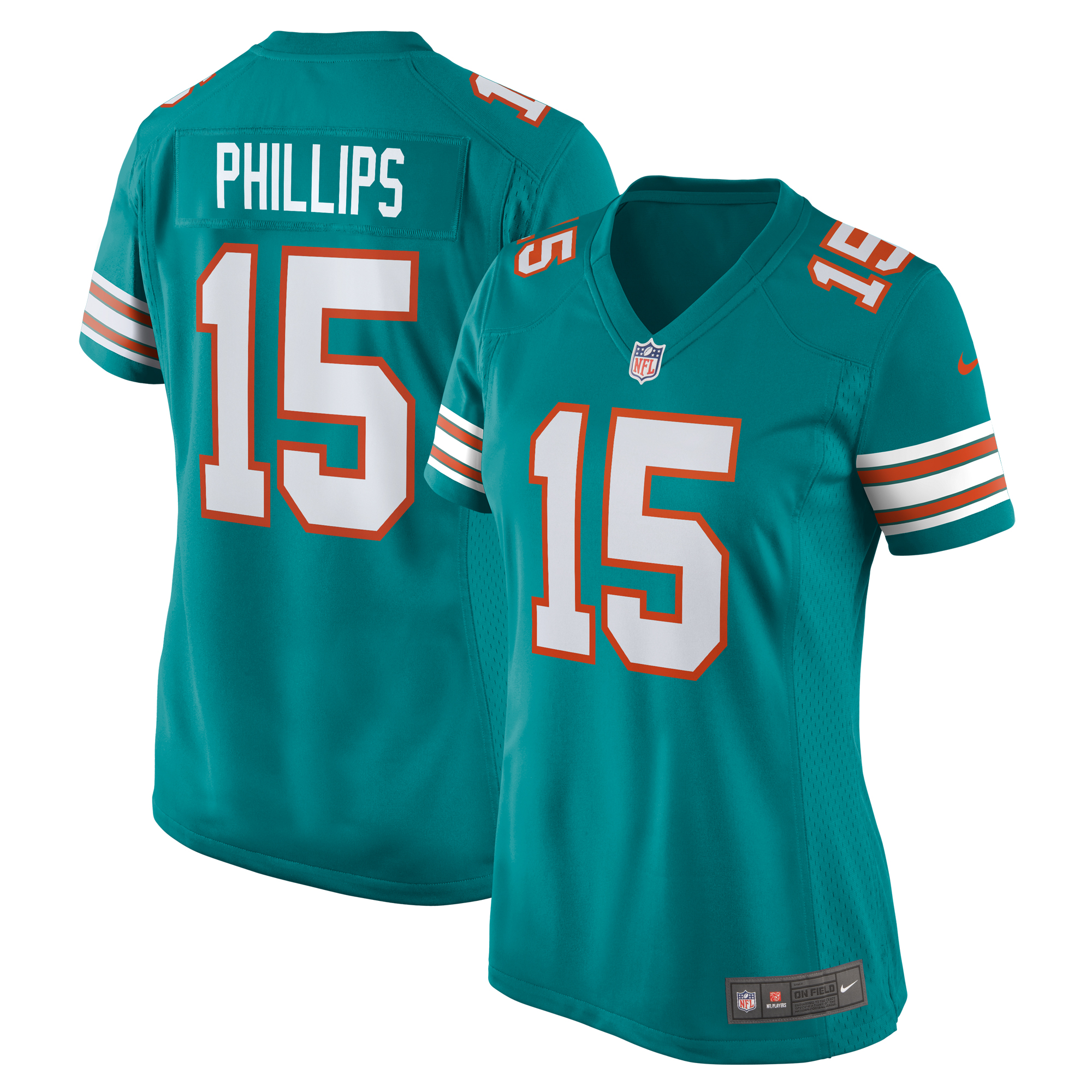 Jaelan Phillips Miami Dolphins Nike Women's Alternate Game Jersey - Aqua