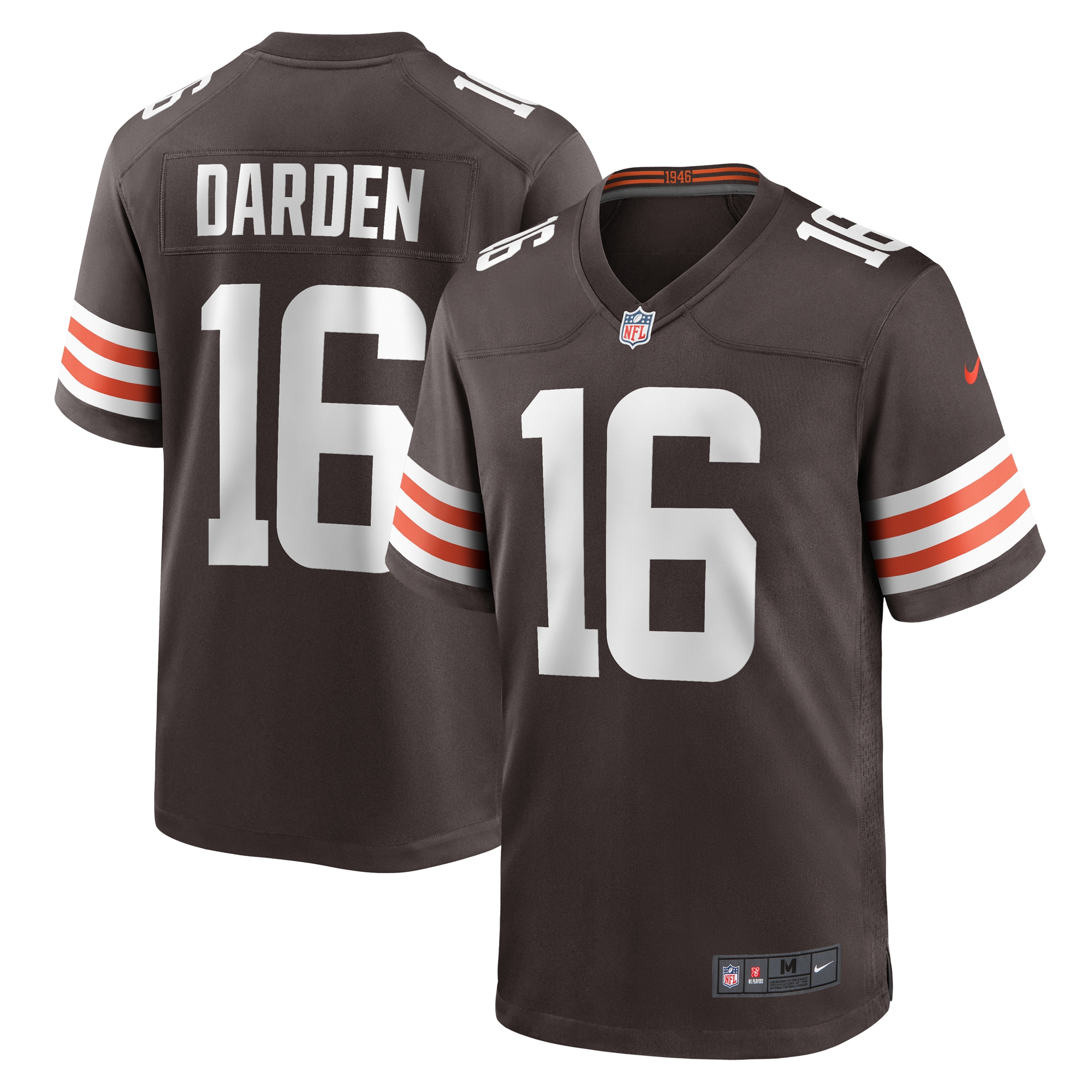 Jaelon Darden Cleveland Browns Nike Team Game Jersey -  Brown