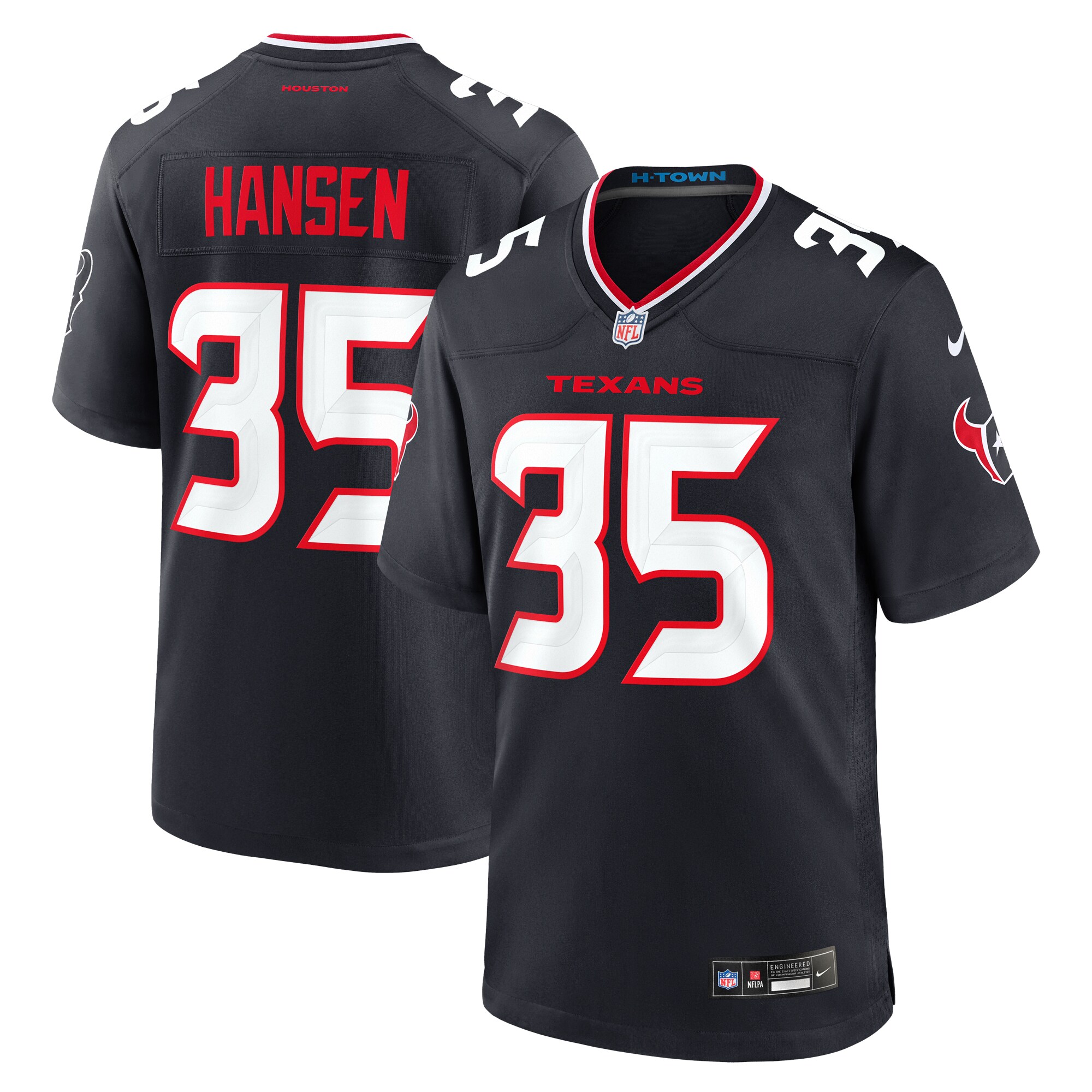 Jake Hansen Houston Texans Nike Team Game Jersey -  Navy
