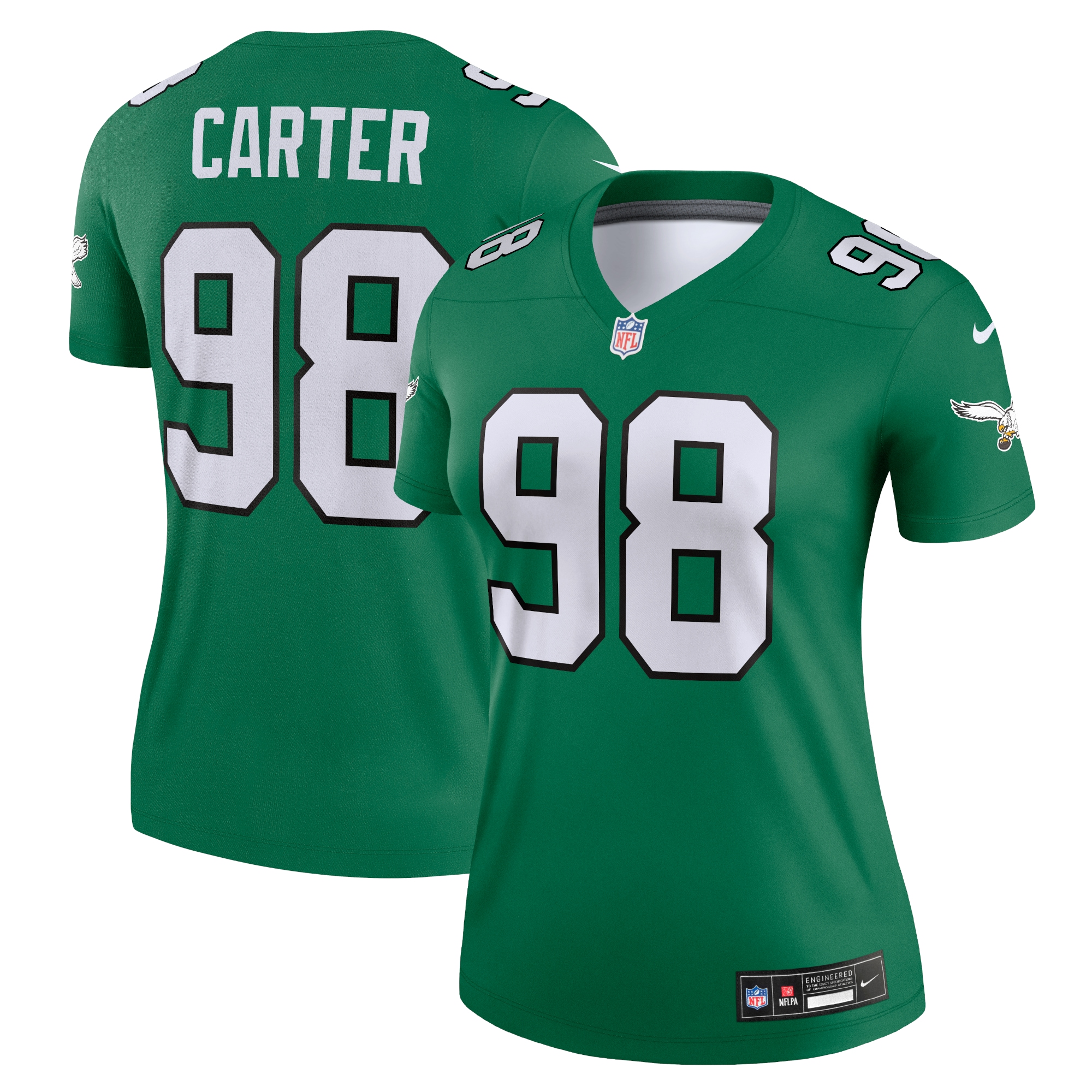 Jalen Carter Philadelphia Eagles Nike Women's Legend Jersey - Kelly Green