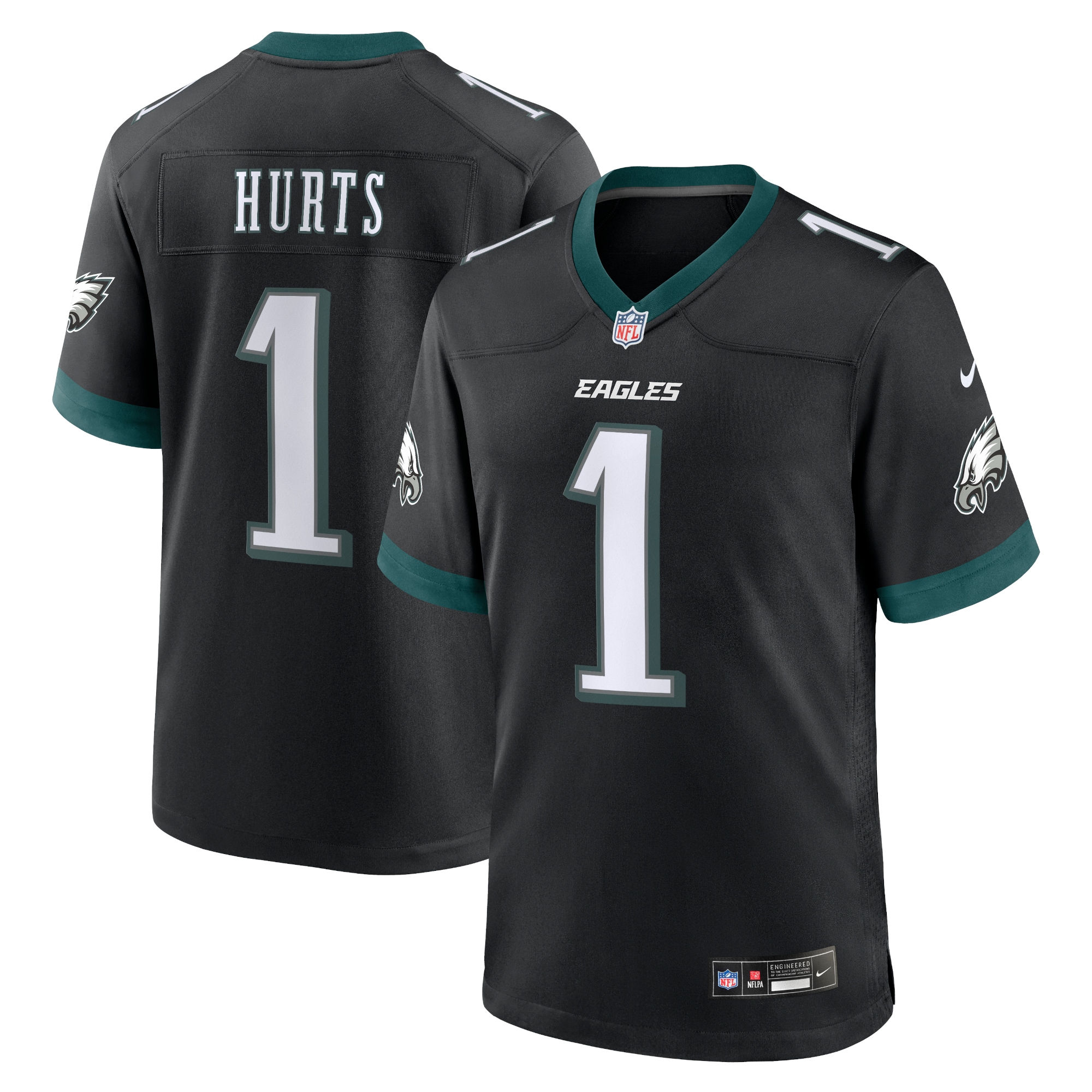 Jalen Hurts Philadelphia Eagles Nike Alternate Game Jersey - Black