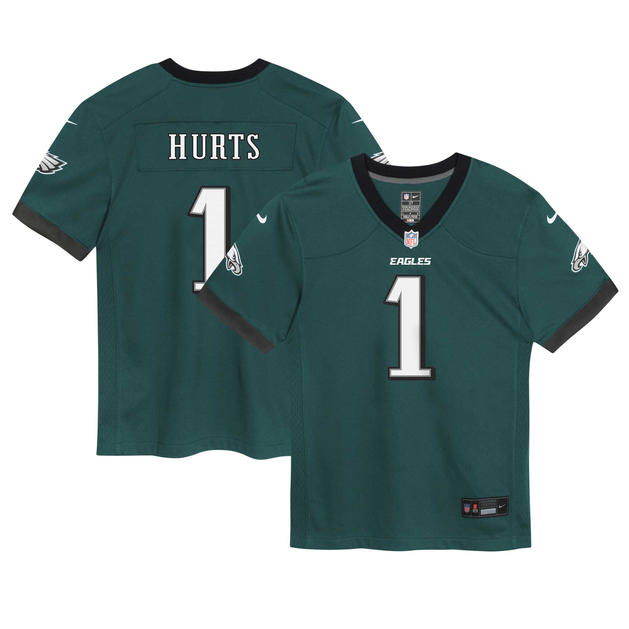 Jalen Hurts Philadelphia Eagles Nike Infant Game Jersey - Midnight Green