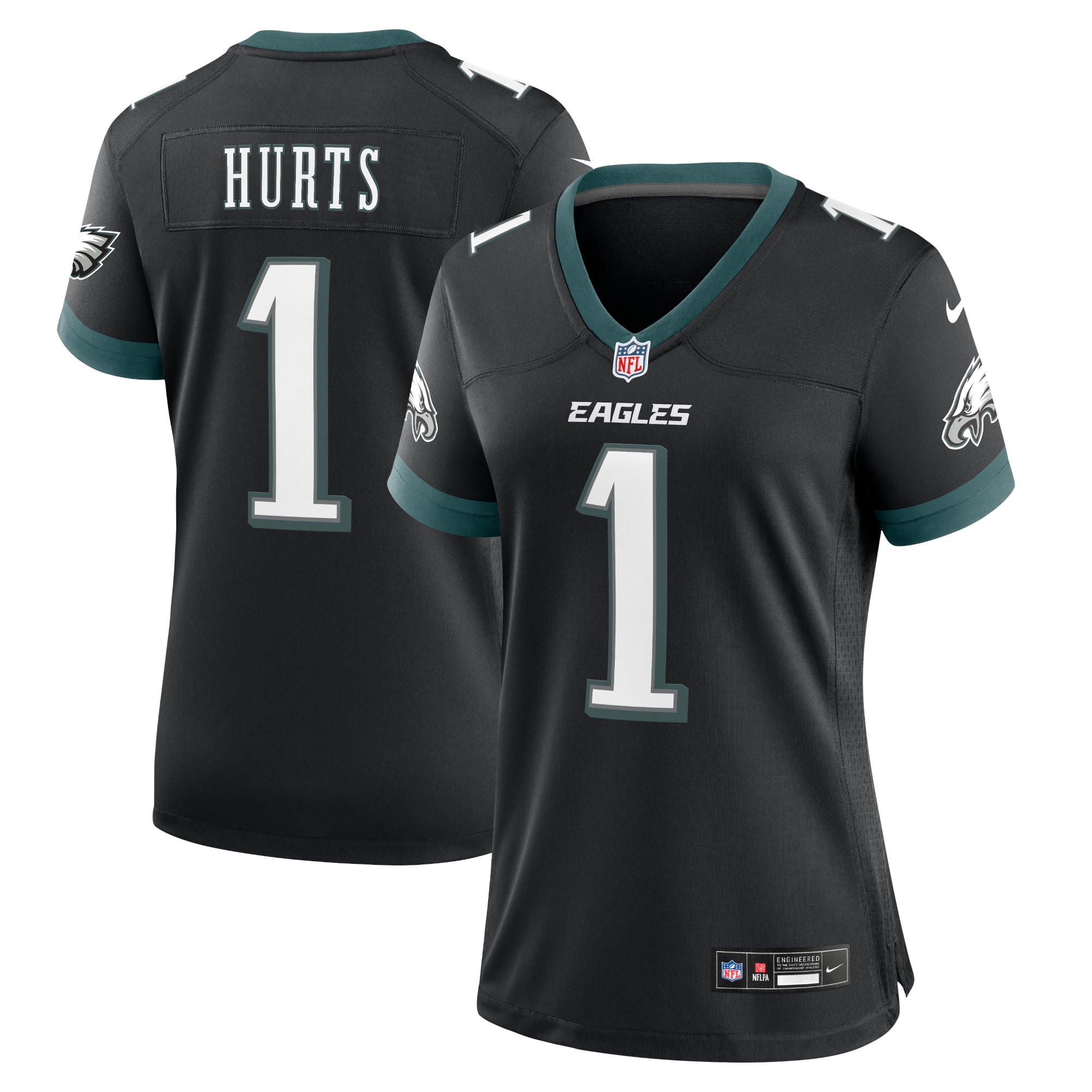 Jalen Hurts Philadelphia Eagles Nike Women's Alternate Game Jersey - Black