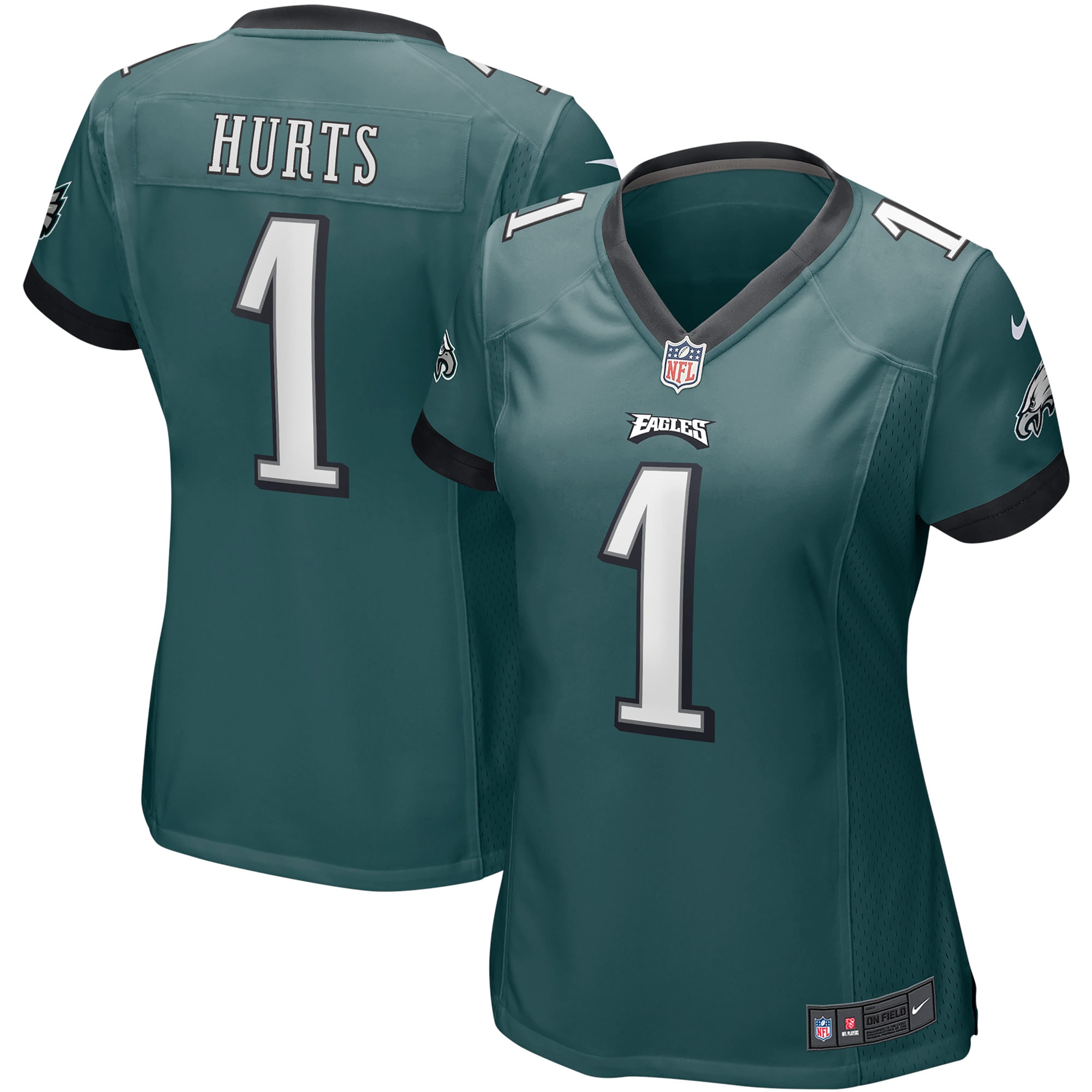 Jalen Hurts Philadelphia Eagles Nike Women's Team Game Jersey - Midnight Green
