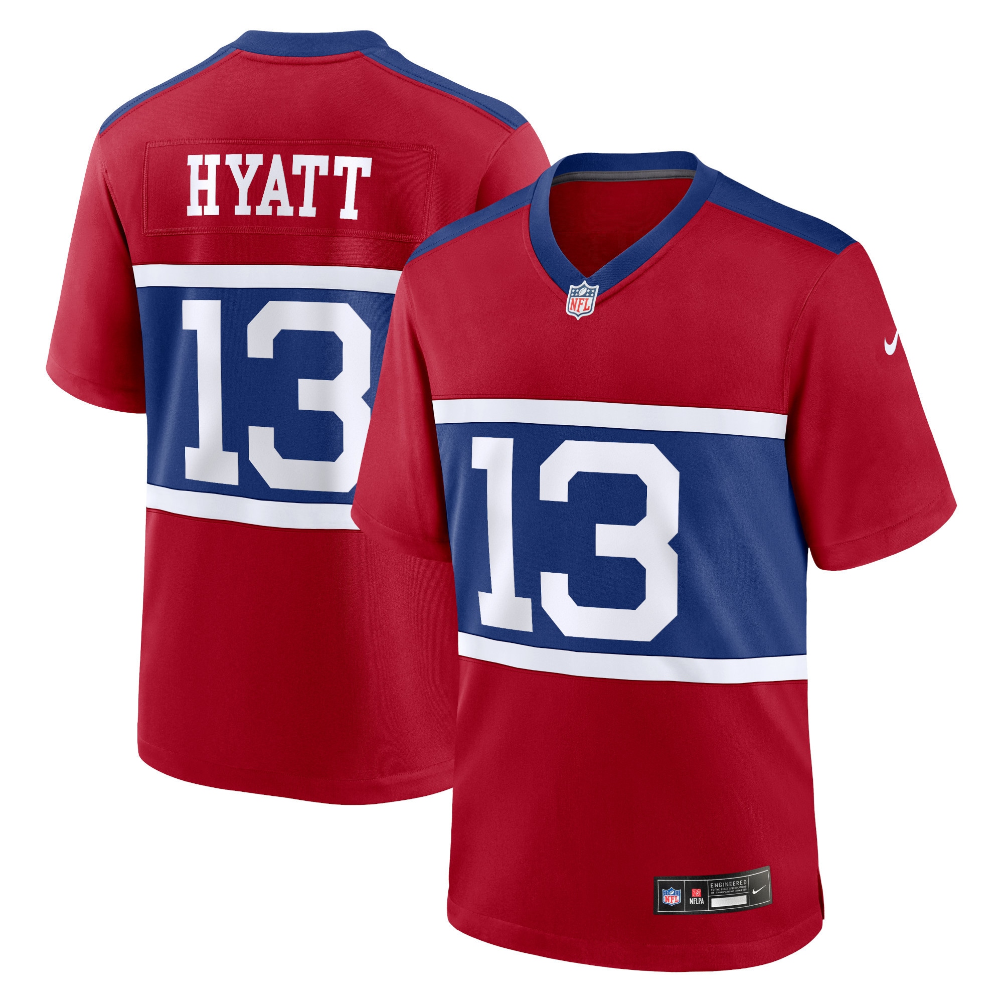 Jalin Hyatt New York Giants Nike Youth Alternate Player Game Jersey - Century Red
