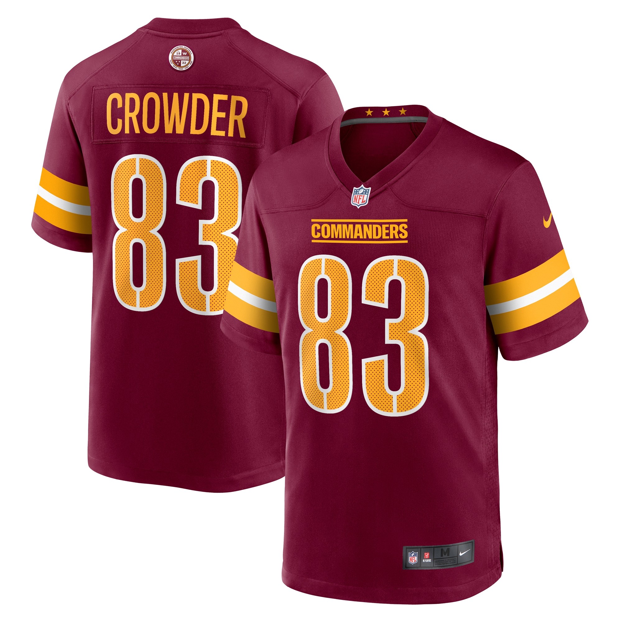 Jamison Crowder Washington Commanders Nike  Game Jersey -  Burgundy