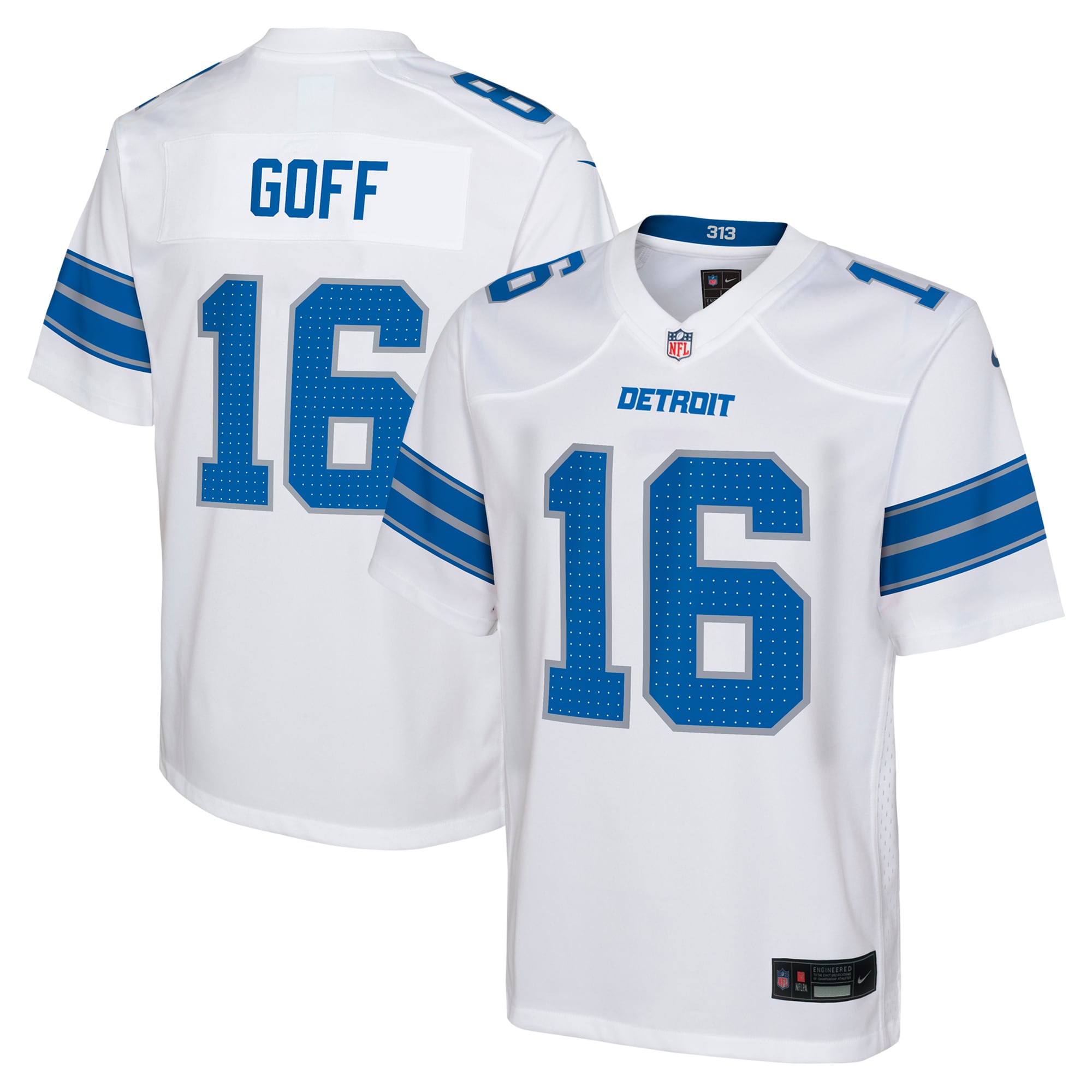 Jared Goff Detroit Lions Nike Youth Player Game Jersey - White