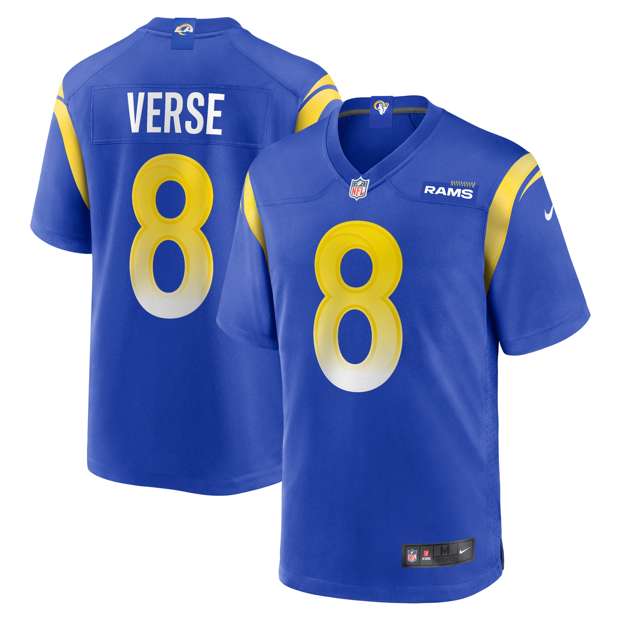 Jared Verse Los Angeles Rams Nike 2024 NFL Draft First Round Pick Player Game Jersey - Royal