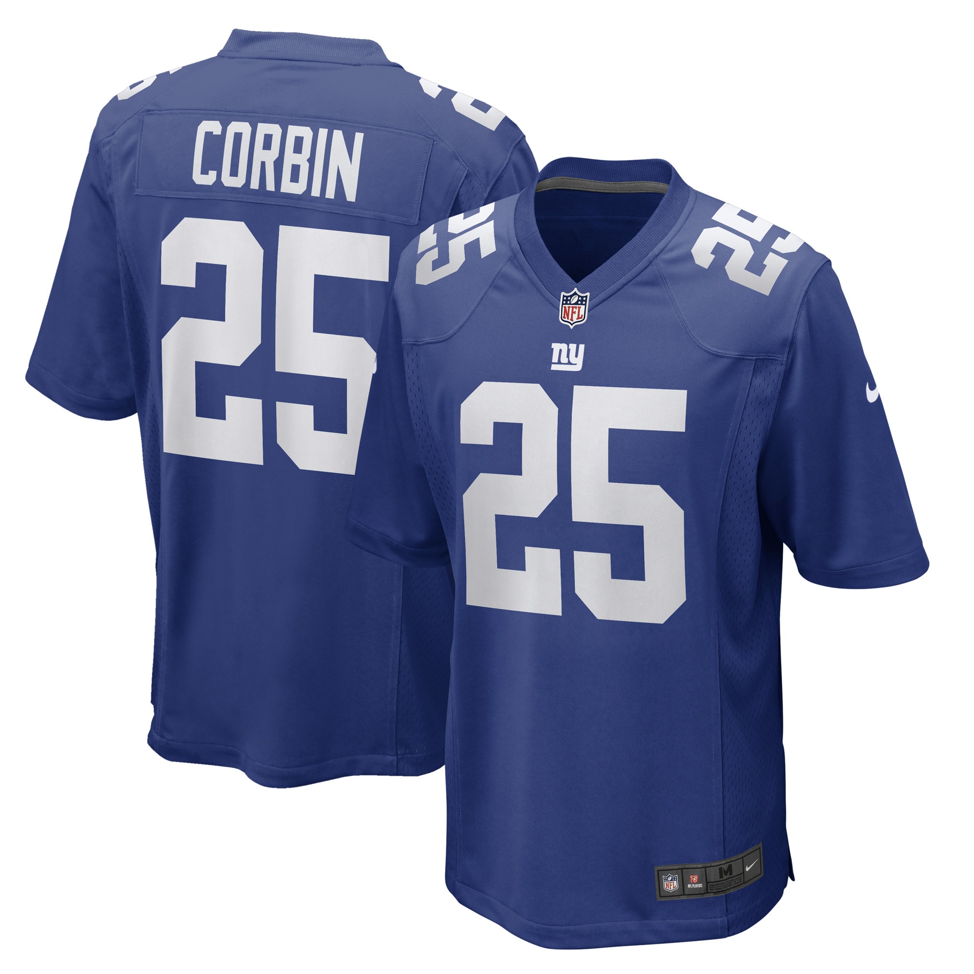 Jashaun Corbin New York Giants Nike Game Player Jersey - Royal