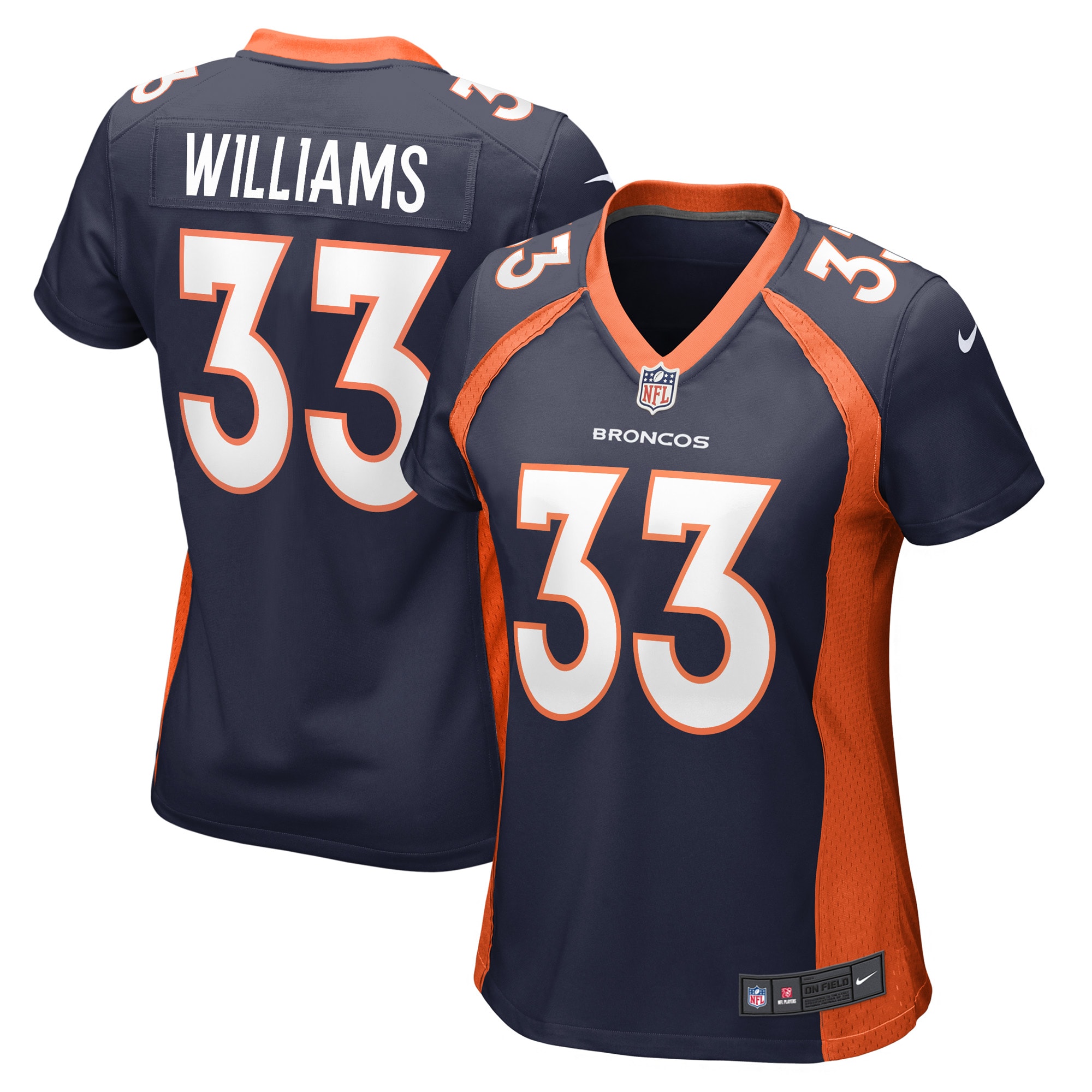 Javonte Williams Denver Broncos Nike Women's Home Game Player Jersey - Navy