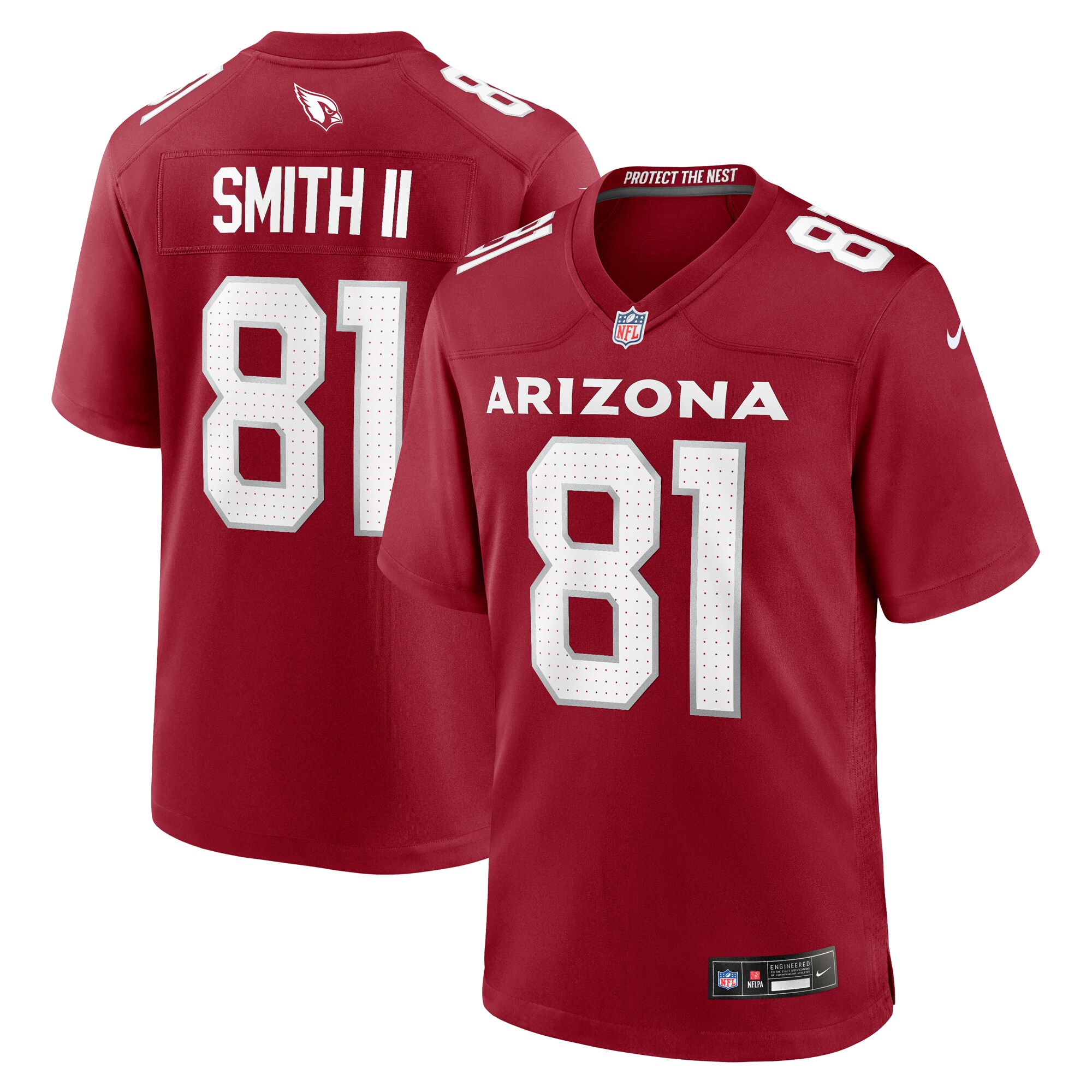 Jeff Smith II Arizona Cardinals Nike  Game Jersey -  Cardinal