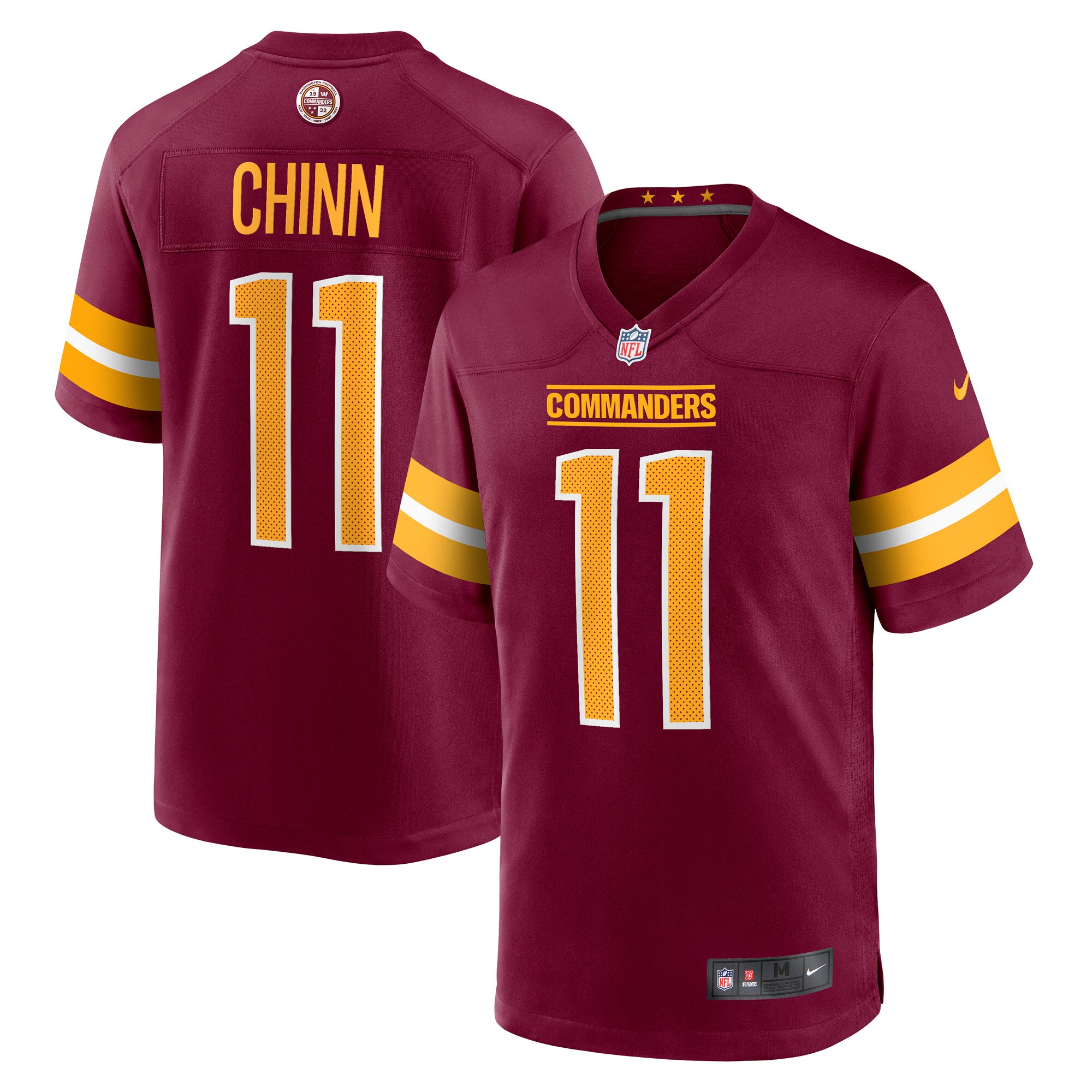 Jeremy Chinn Washington Commanders Nike Game Jersey -  Burgundy