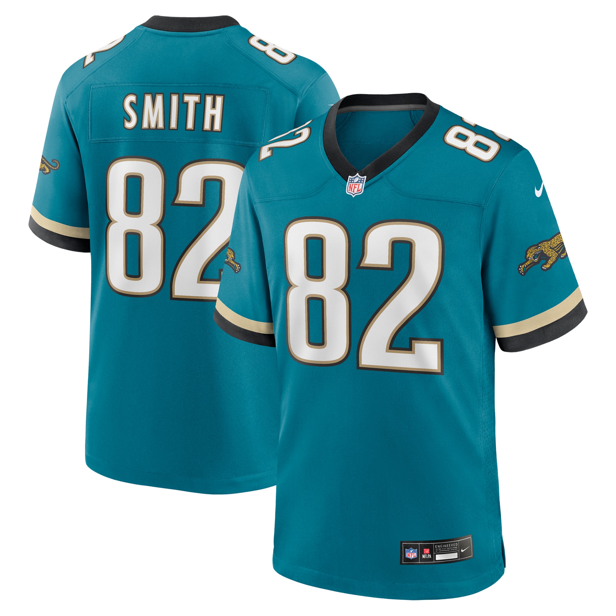 Jimmy Smith Jacksonville Jaguars Nike Prowler Throwback Retired Player Game Jersey - Teal