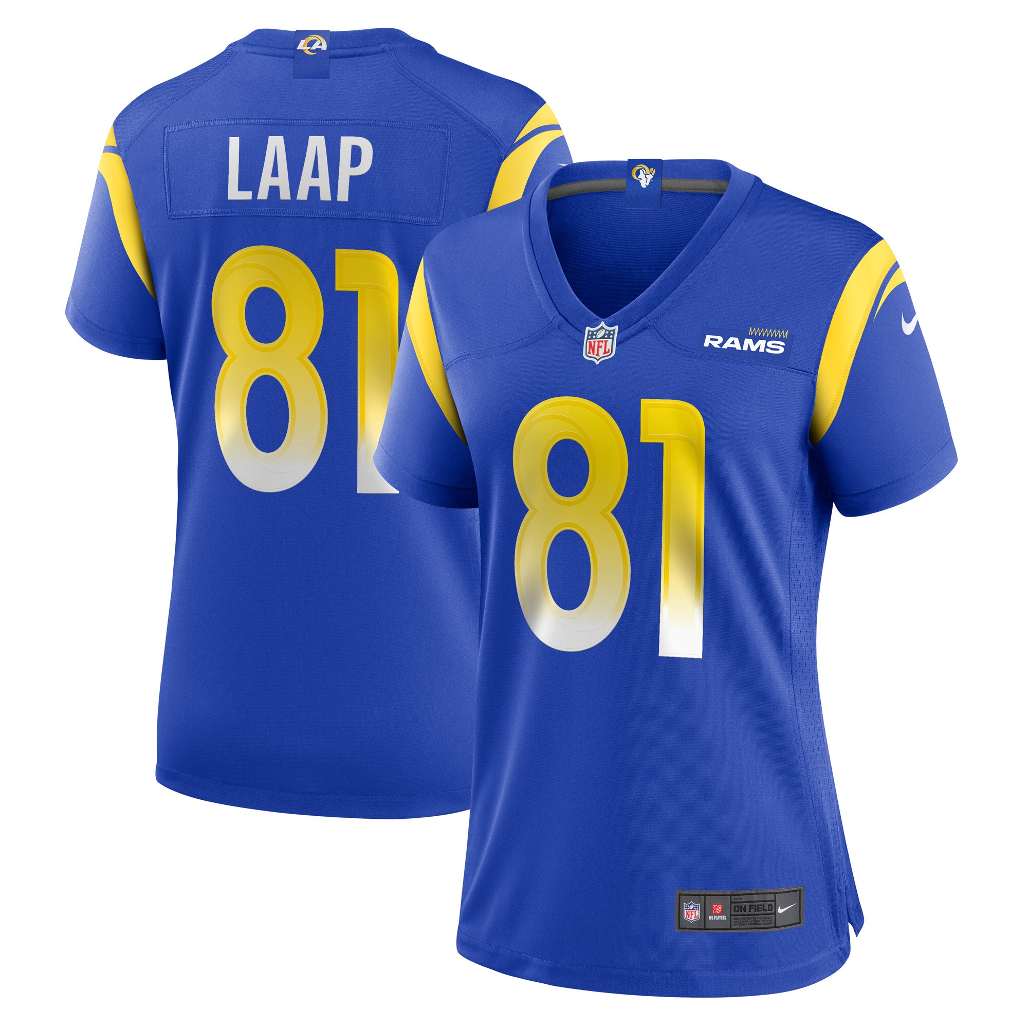 JJ Laap Los Angeles Rams Nike Women's Game Jersey -  Royal