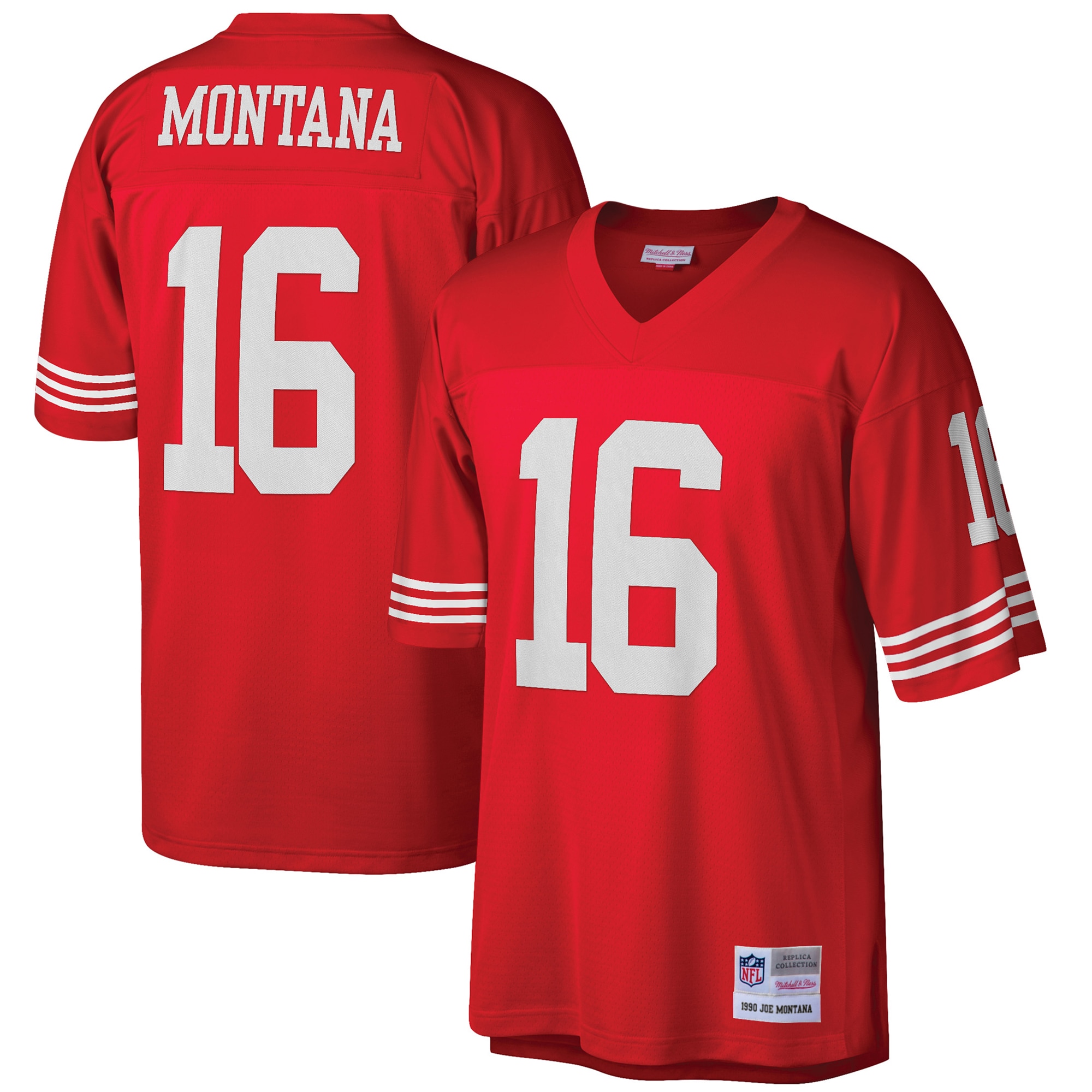 Joe Montana San Francisco 49ers Mitchell & Ness Big & Tall 1990 Retired Player Replica Jersey - Scarlet