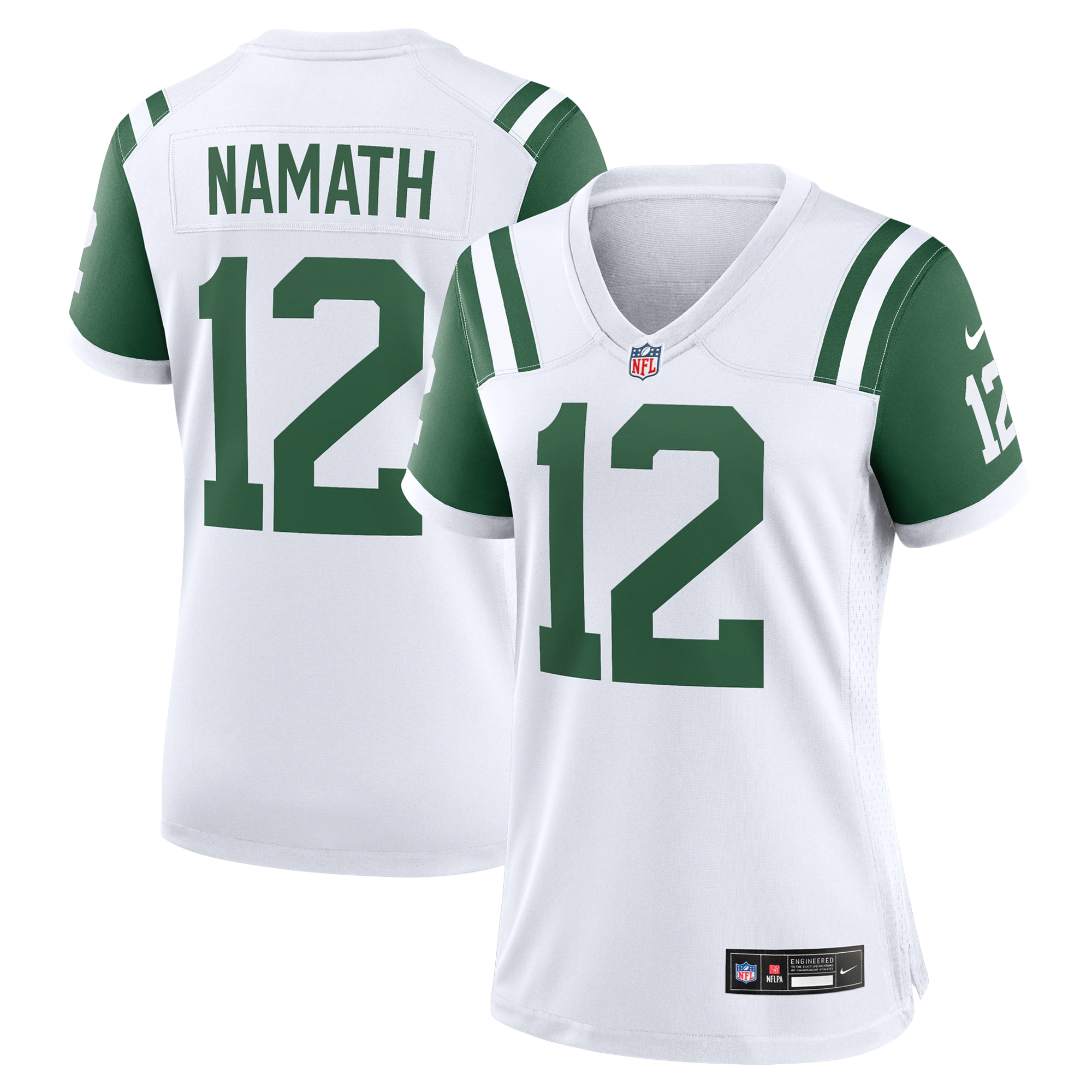 Joe Namath New York Jets Nike Women's Classic Alternate Retired Player Game Jersey - White