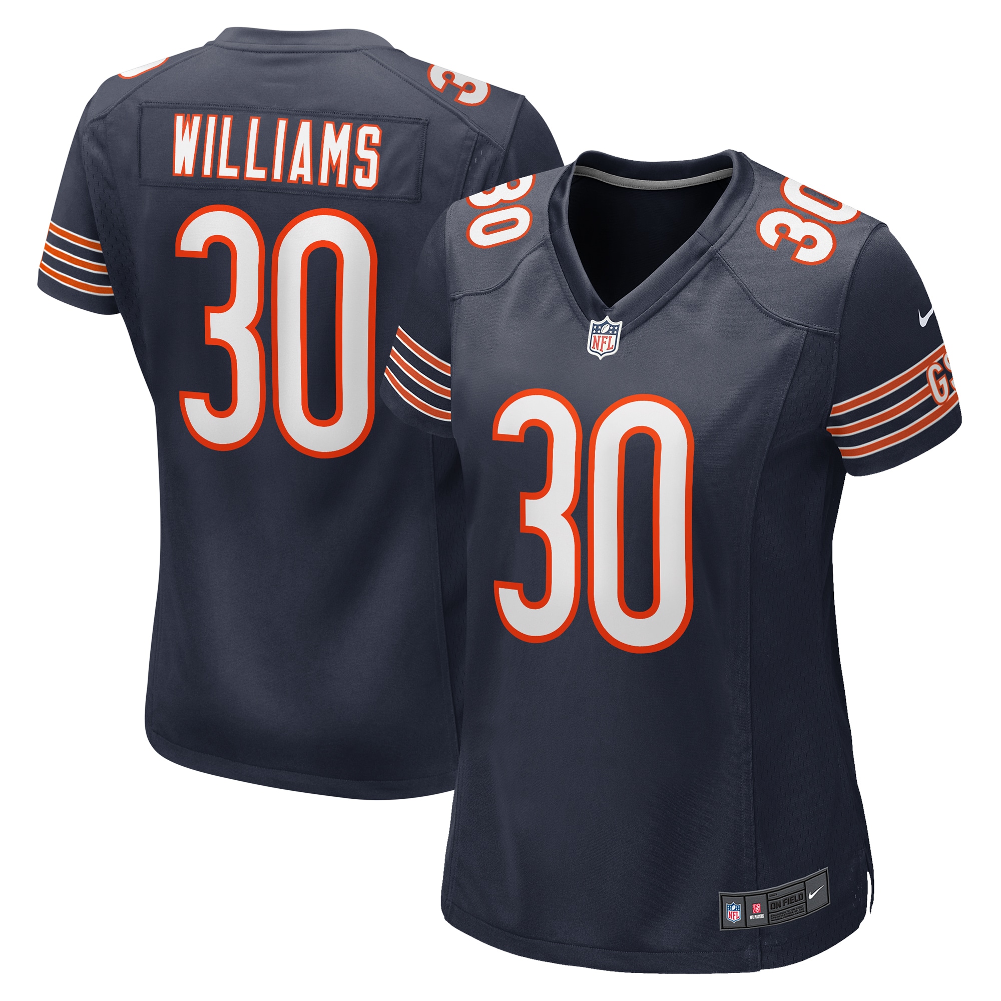 Joejuan Williams Chicago Bears Nike Women's  Game Jersey -  Navy