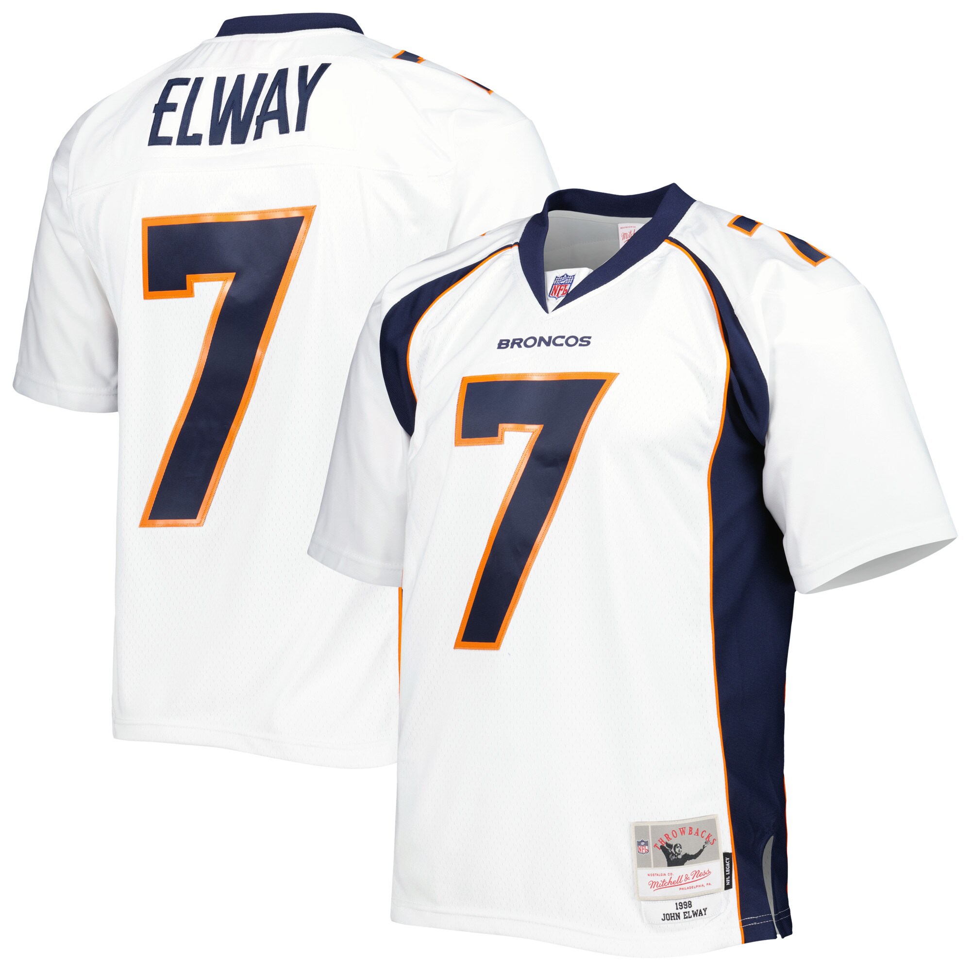 John Elway Denver Broncos Mitchell & Ness 1998&nbsp;Legacy Replica Jersey - White