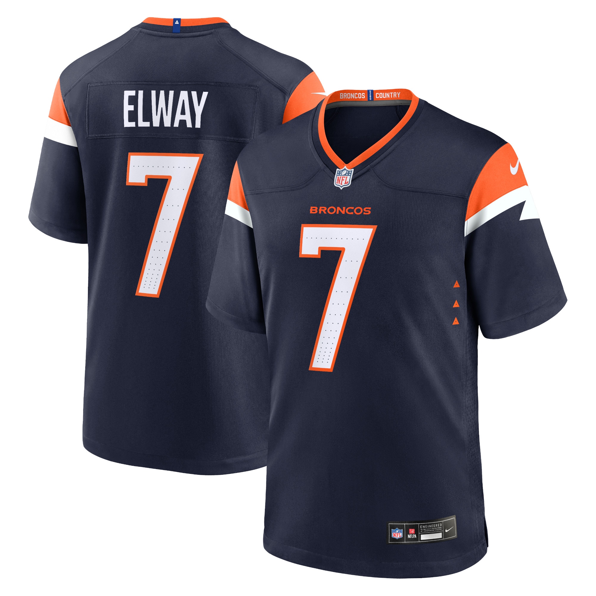 John Elway Denver Broncos Nike Mile High Collection Alternate Retired Player Game Jersey - Navy