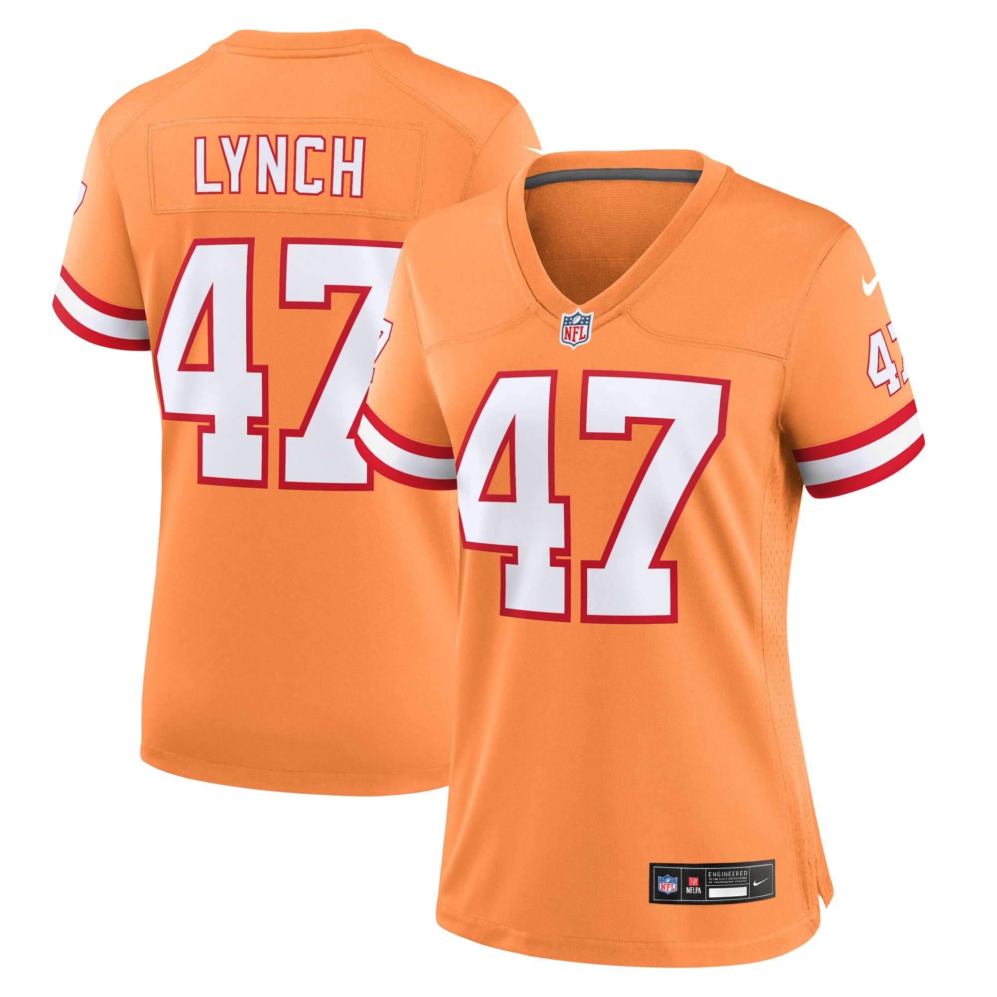 John Lynch Tampa Bay Buccaneers Nike Women's Throwback Game Jersey - Orange