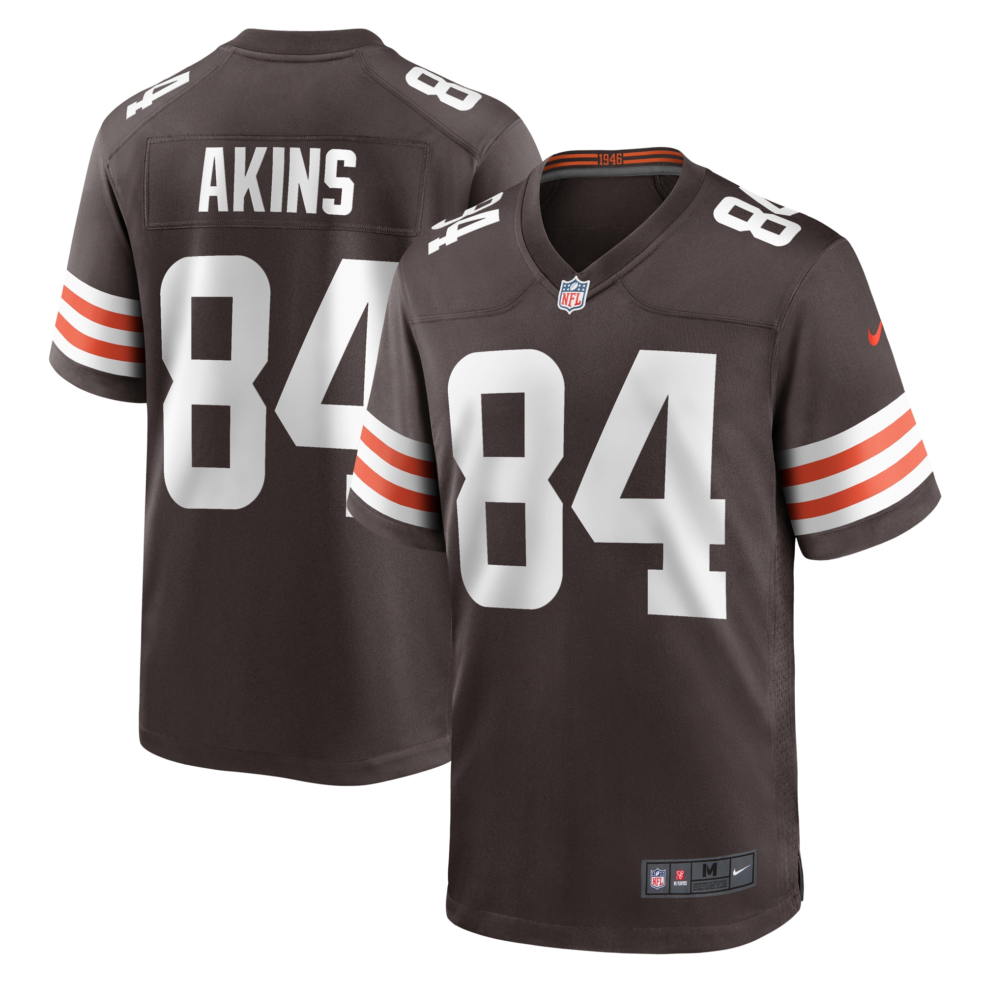 Jordan Akins Cleveland Browns Nike Team Game Jersey -  Brown