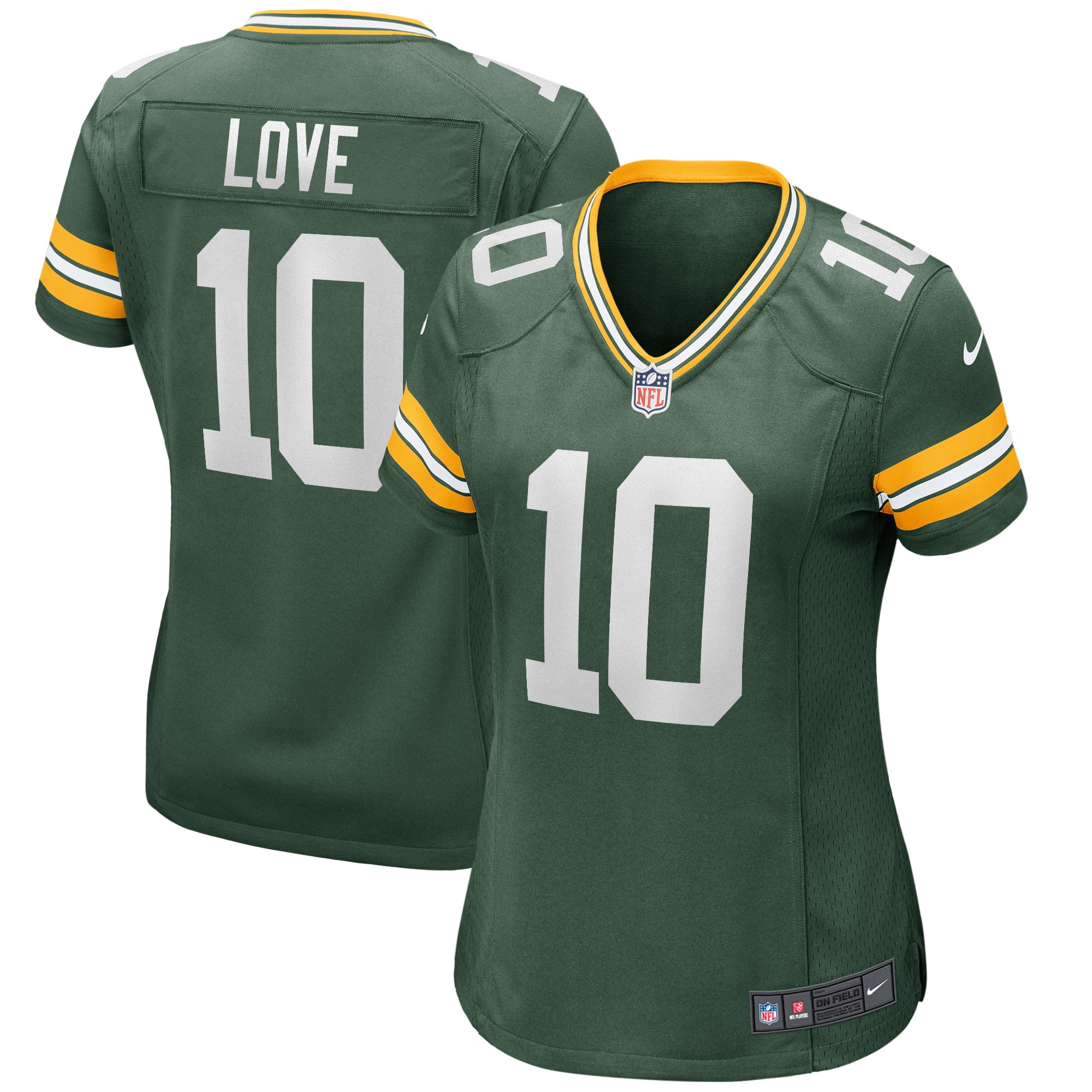 Jordan Love Green Bay Packers Nike Women's Game Jersey - Green
